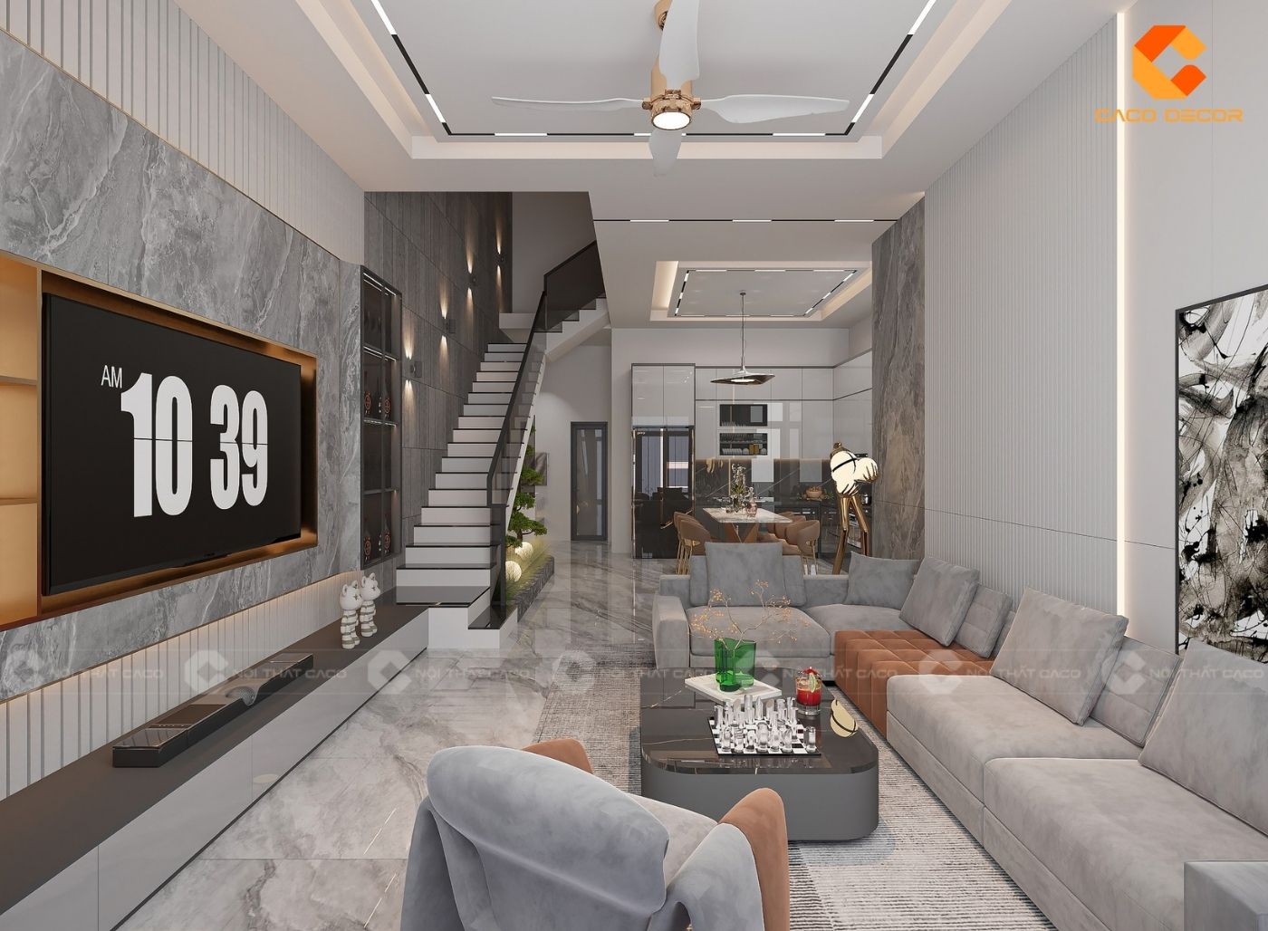 thiết kế nội thất nhà phố hình 3