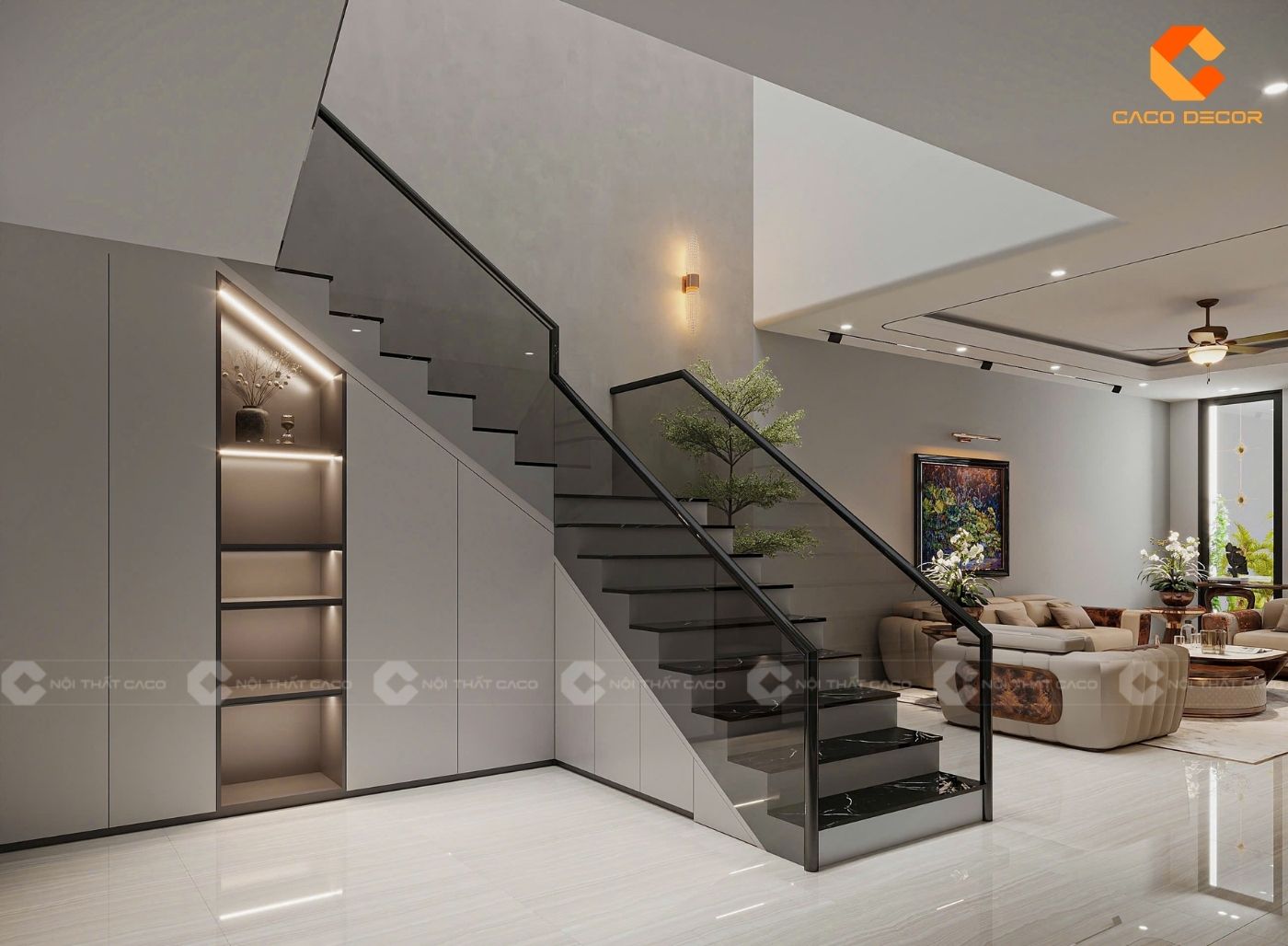 99+ Mẫu Thiết Kế Nội Thất Nhà Phố Đẹp Xu Hướng 2026 3