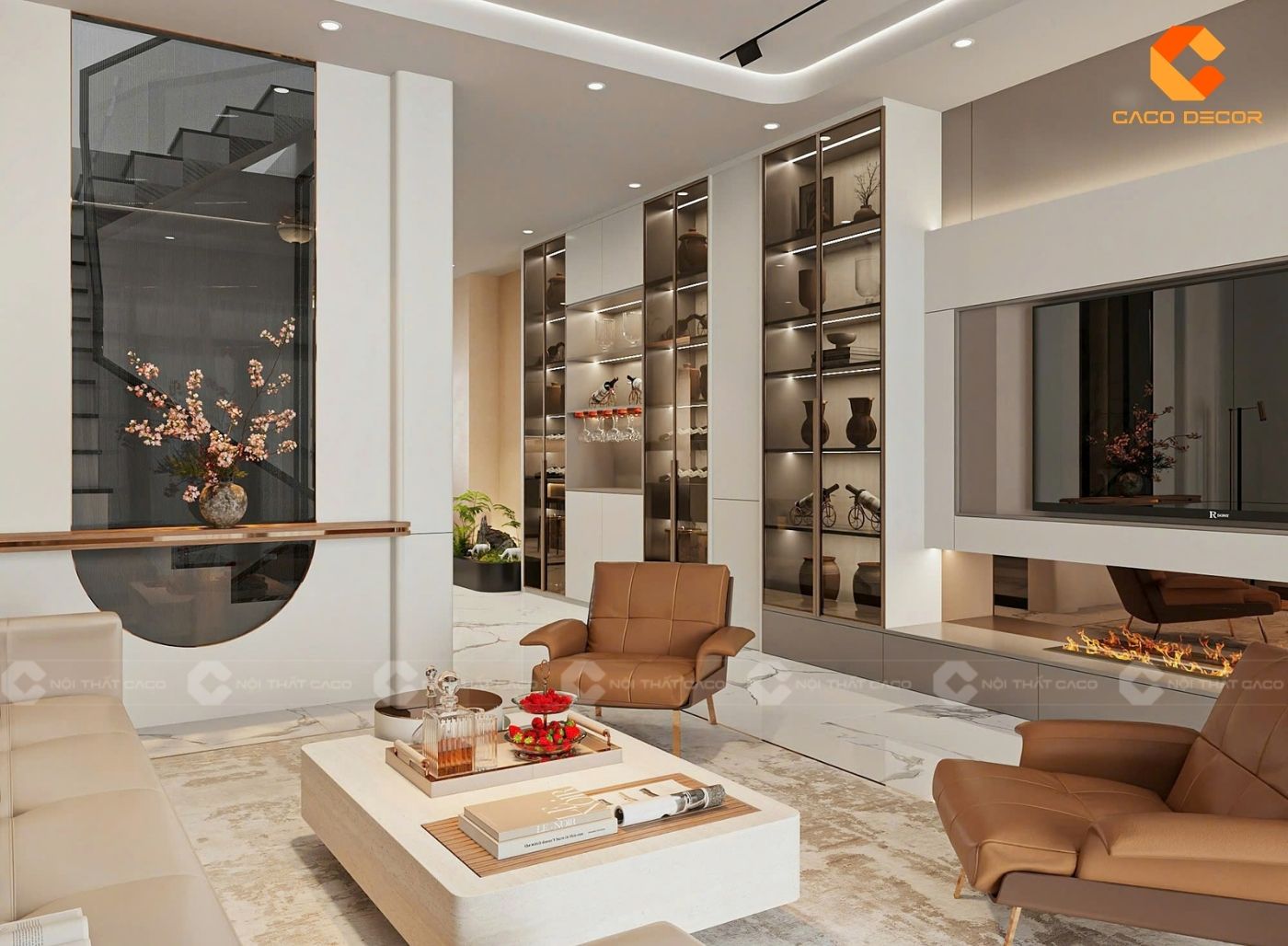 99+ Mẫu Thiết Kế Nội Thất Nhà Phố Đẹp Xu Hướng 2026 3