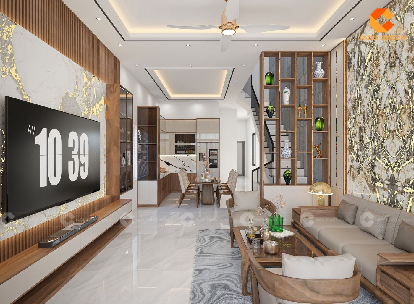 99+ Mẫu Thiết Kế Nội Thất Nhà Phố Đẹp Xu Hướng 2026 1