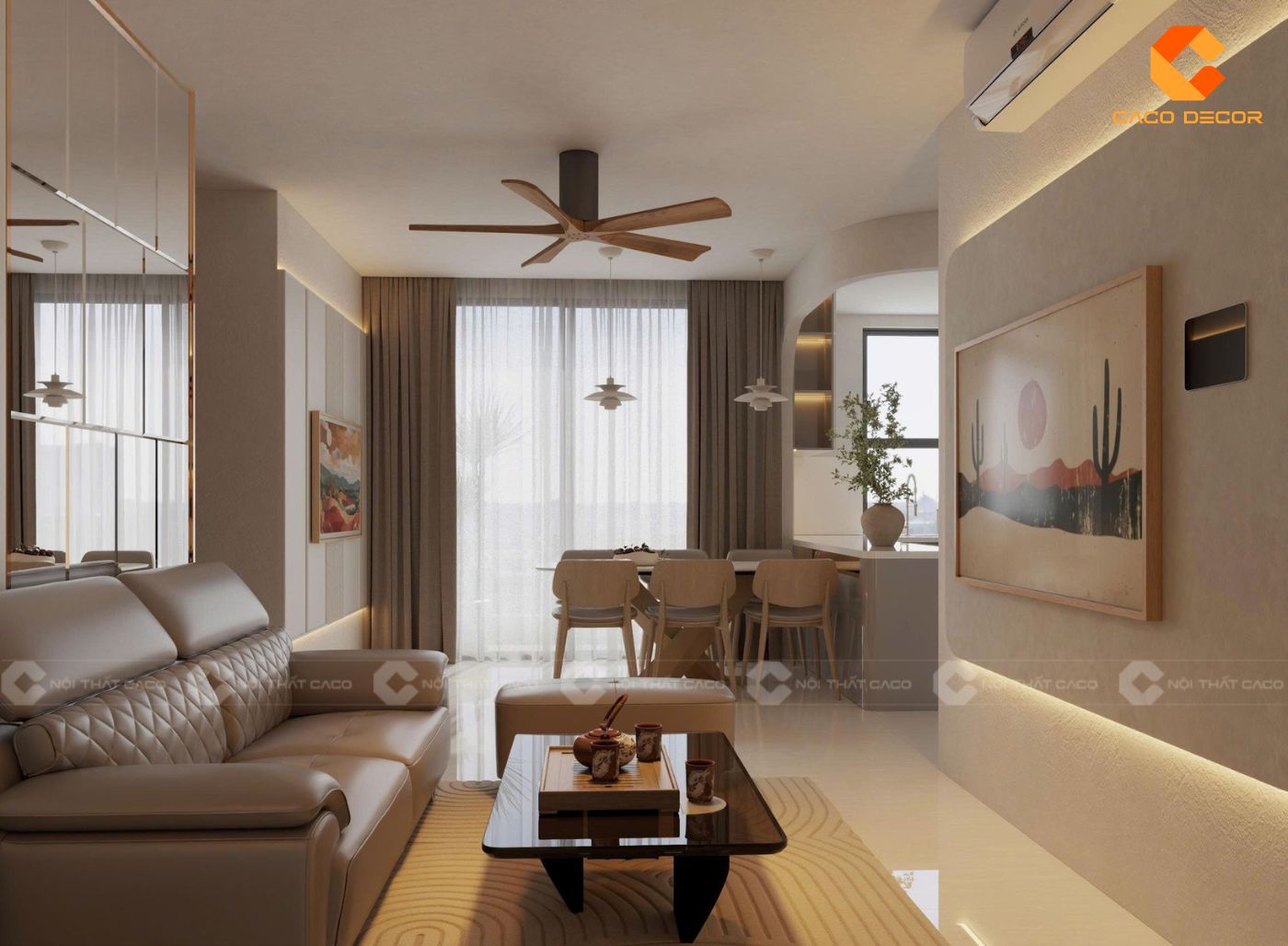 Mẫu thiết kế phòng khách đẹp sang xịn cho chung cư