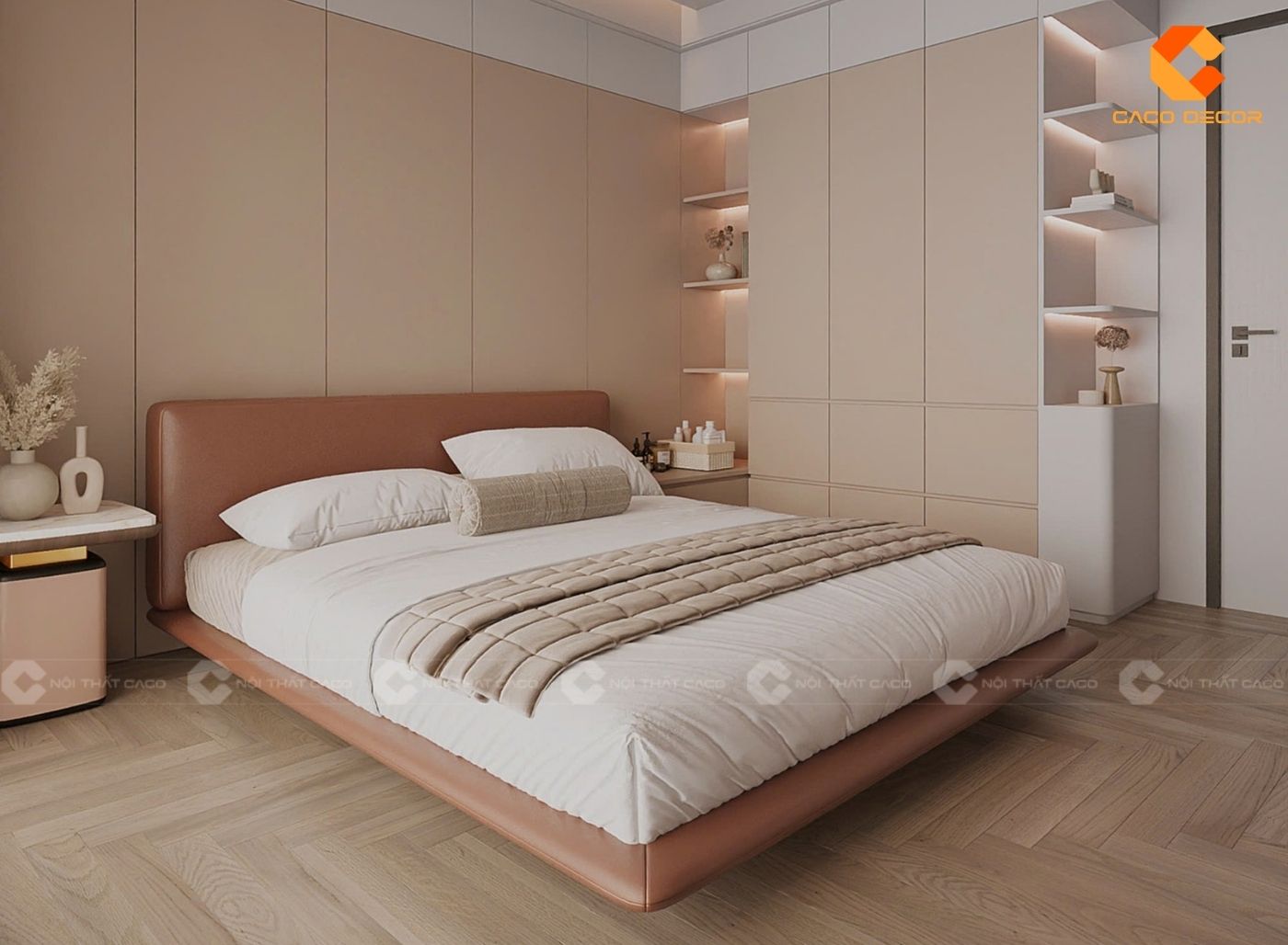 Thiết kế combo nội thất đẹp hiện đại cho phòng ngủ