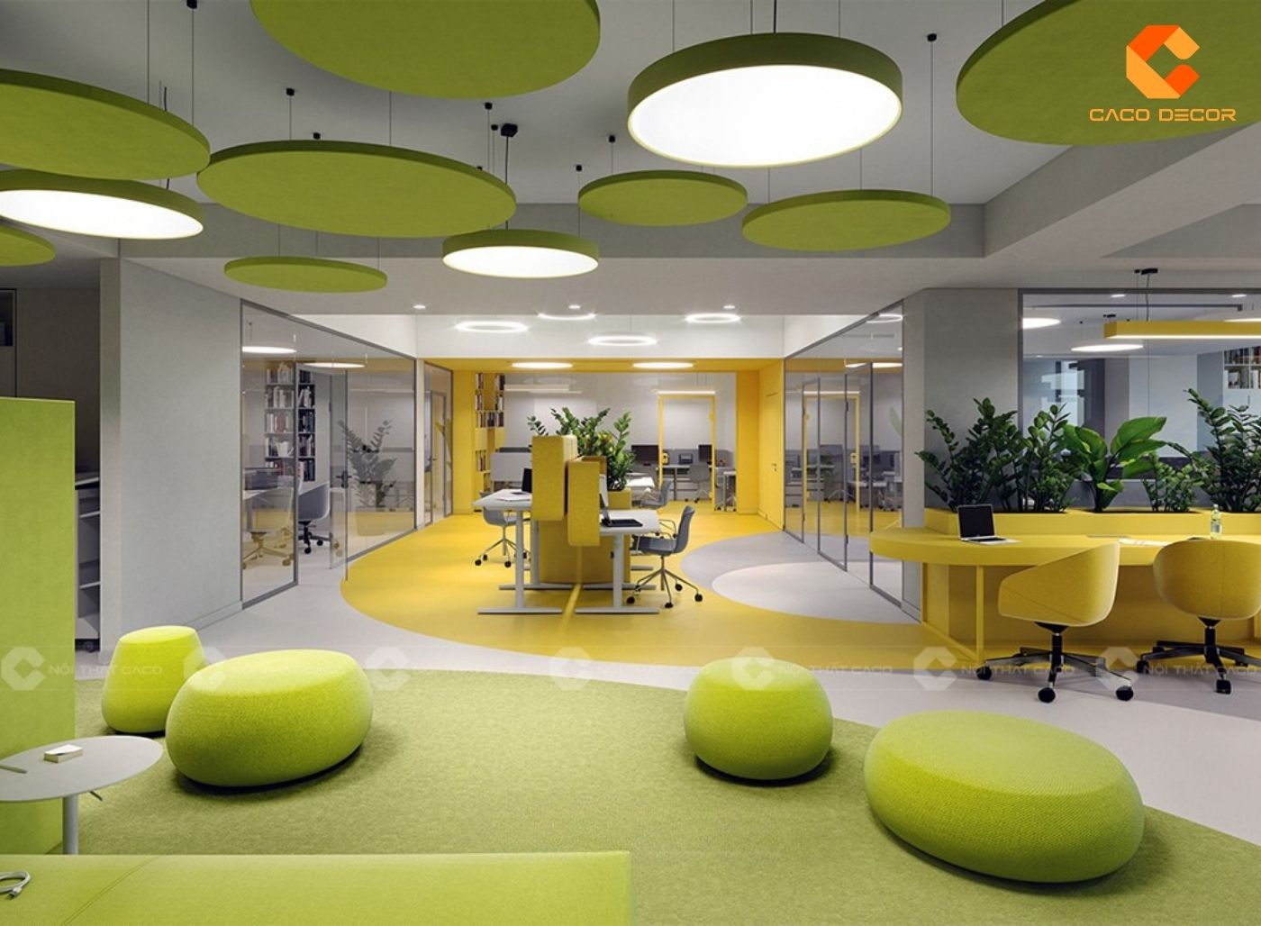 Không gian văn phòng thiết kế kiểu hiện đại