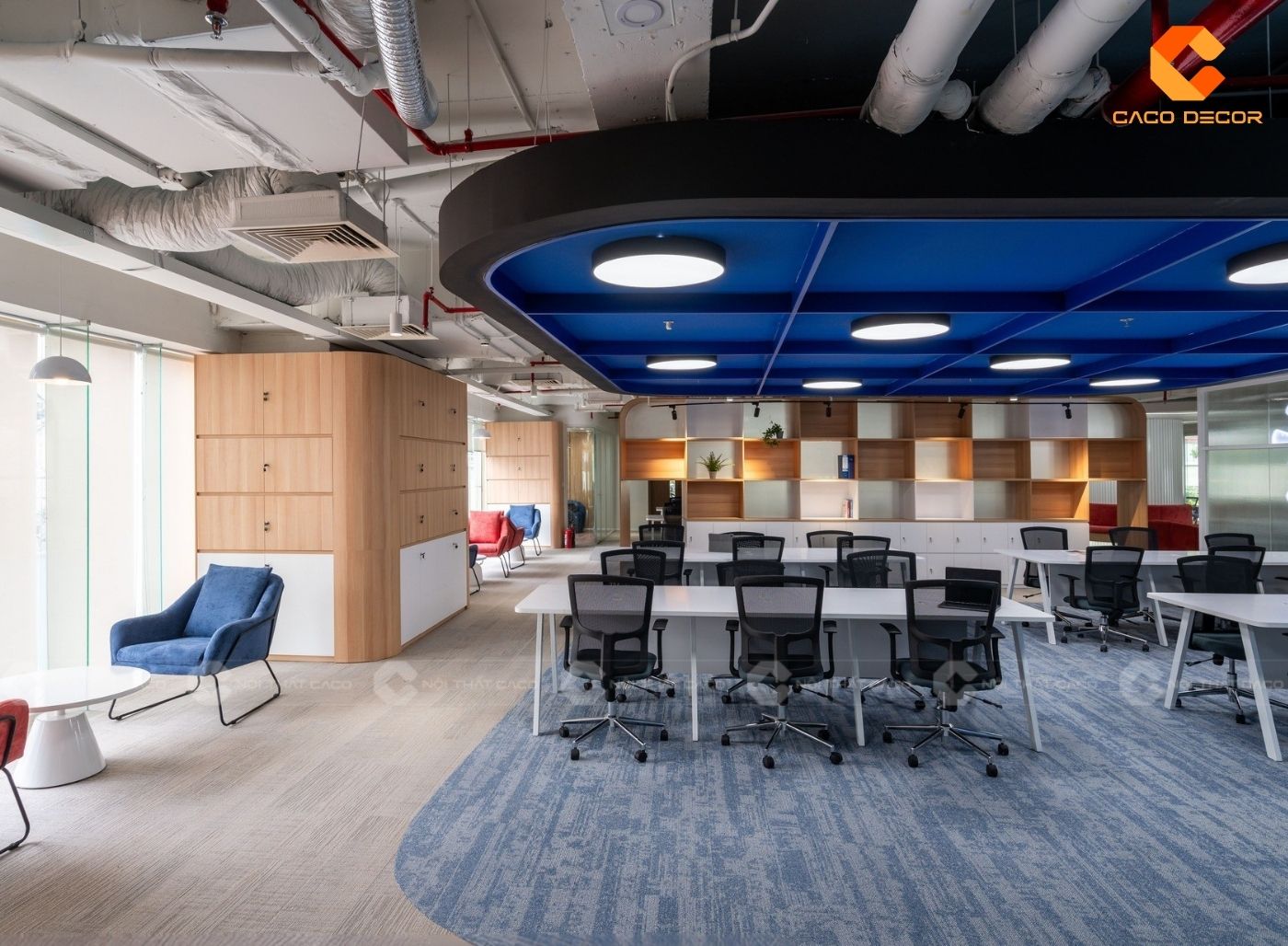 Thiết kế văn phòng không gian mở đẹp hiện đại