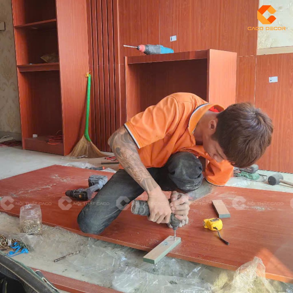 Đội thợ thi công có nhiều năm kinh nghiệm