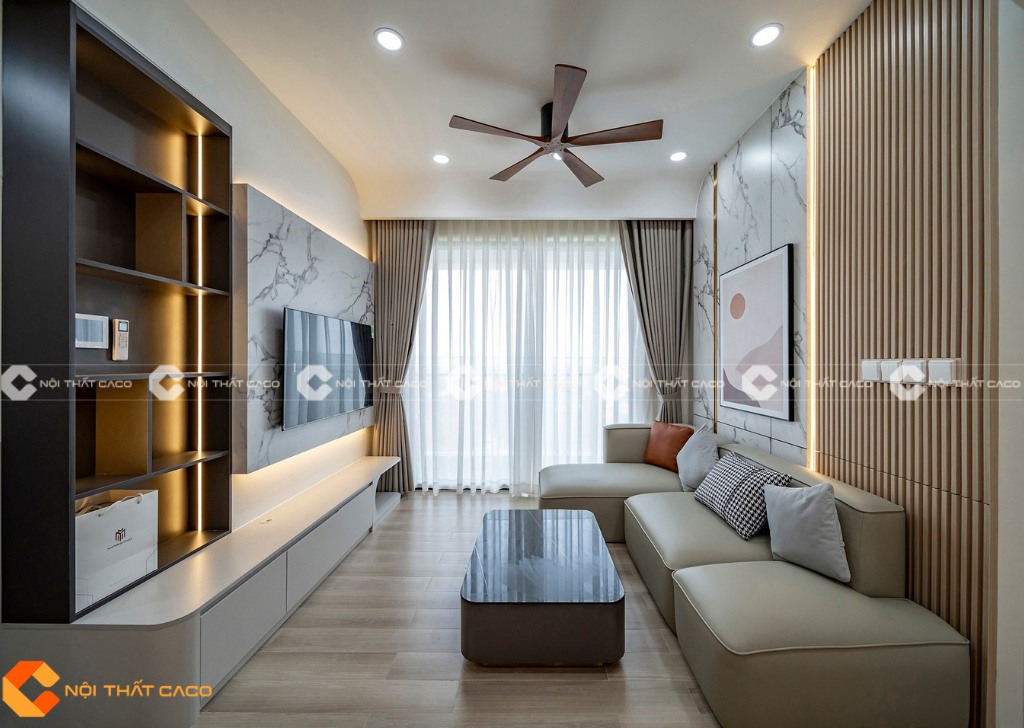 Thiết kế, thi công nội thất chung cư Hoàng Anh Gold House sang trọng, hiện đại - Anh Hoàng 1