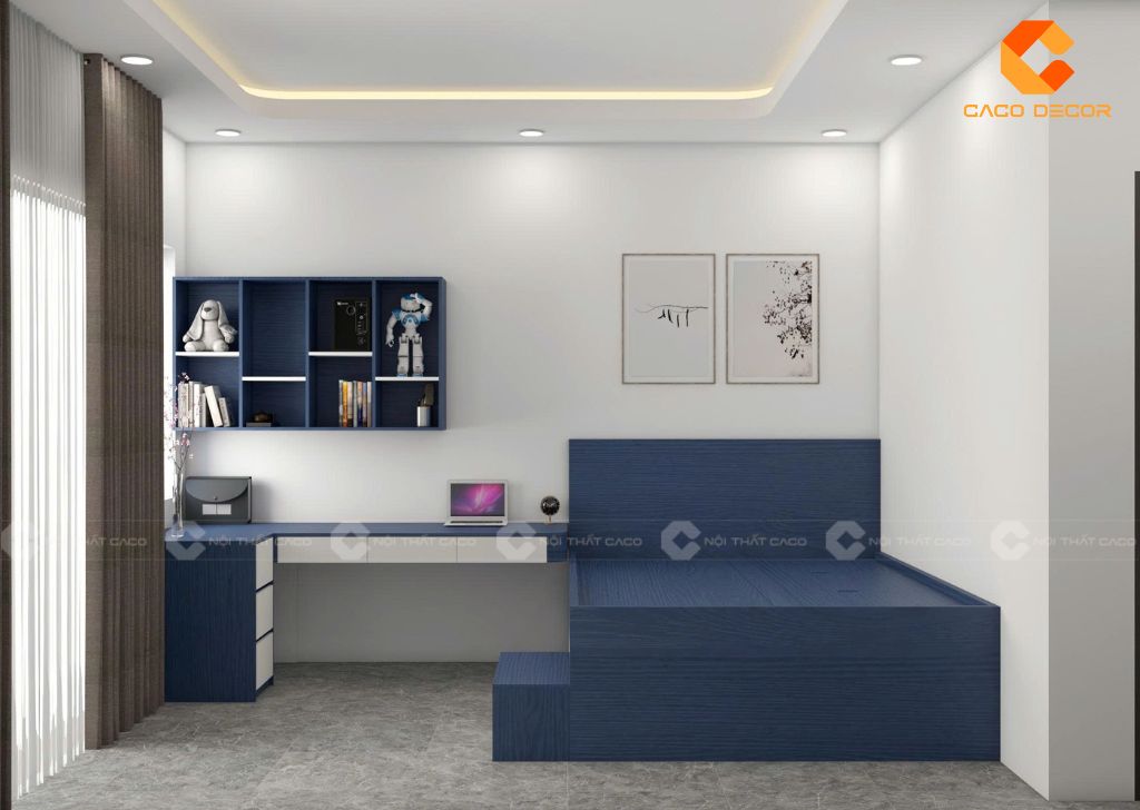 Thiết kế 3D combo phòng ngủ bàn giao nhà chị Trâm Anh