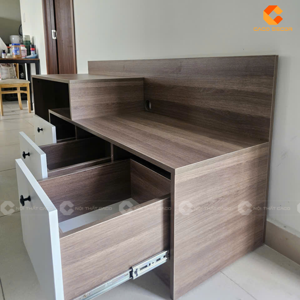 Hình thực tế các hộc tủ của kệ tivi