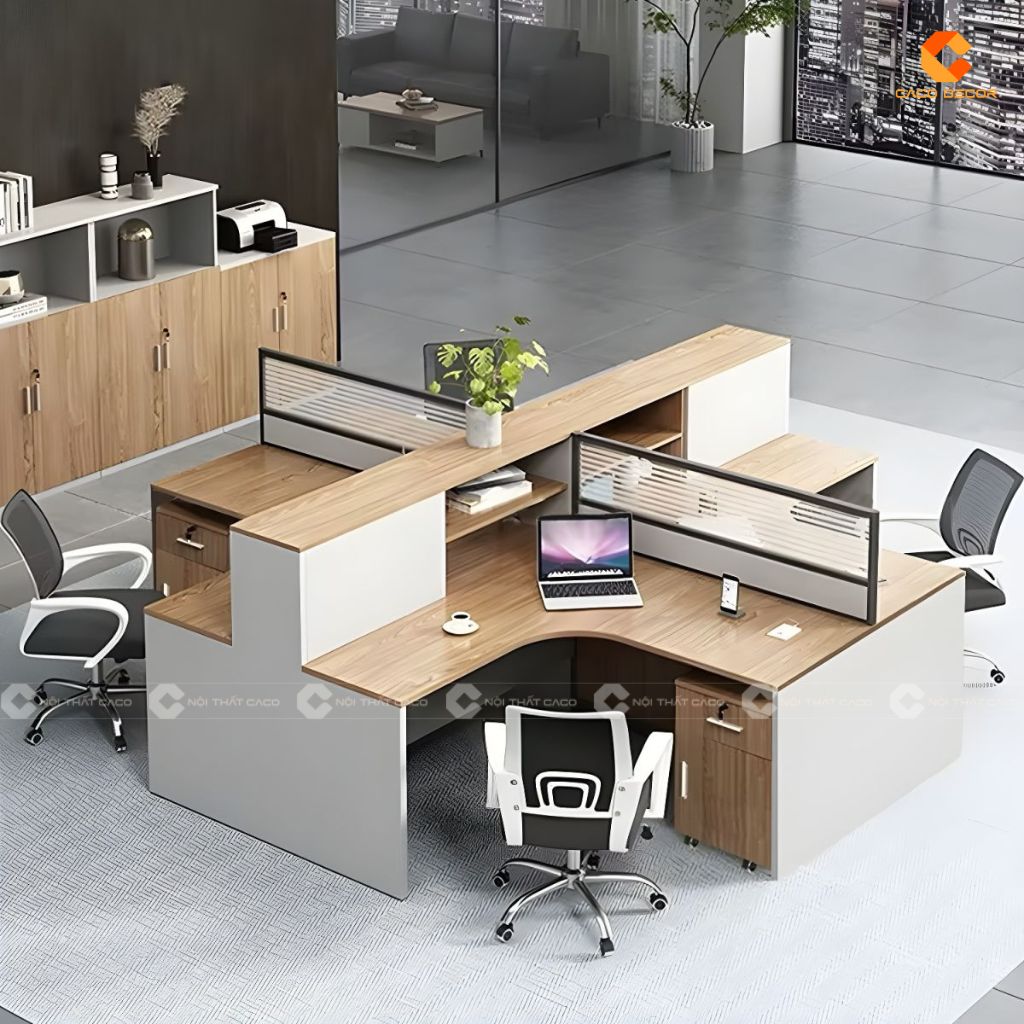 Bàn Làm Việc Nhân Viên BLVNV23 Thiết Kế Module Hiện Đại 4