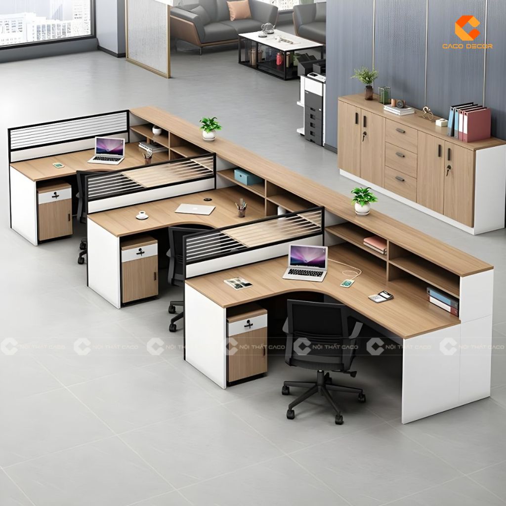 Bàn Làm Việc Nhân Viên BLVNV23 Thiết Kế Module Hiện Đại 1