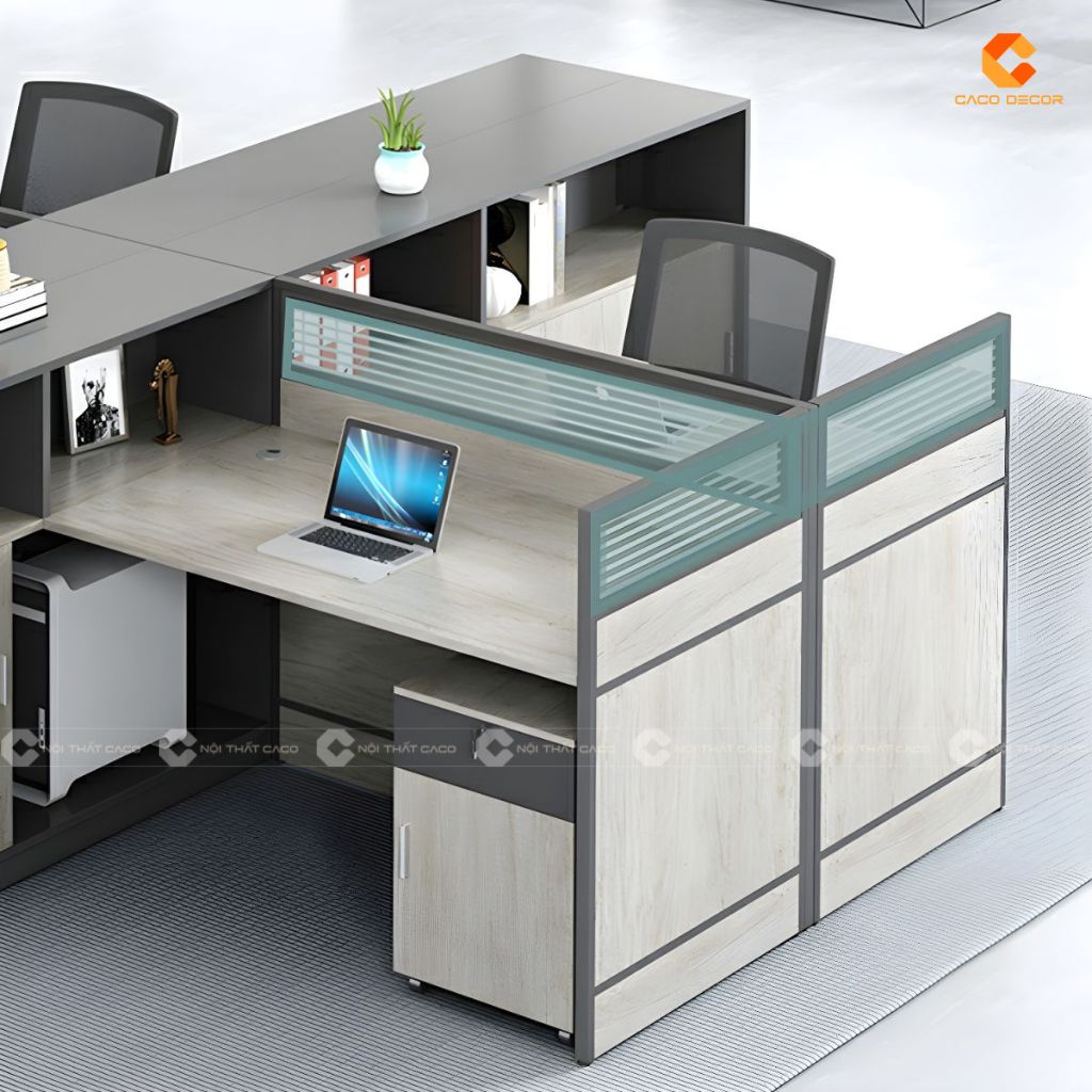 Bàn Làm Việc Nhân Viên BLVNV26 Gỗ MDF Cao Cấp Bền Đẹp 7