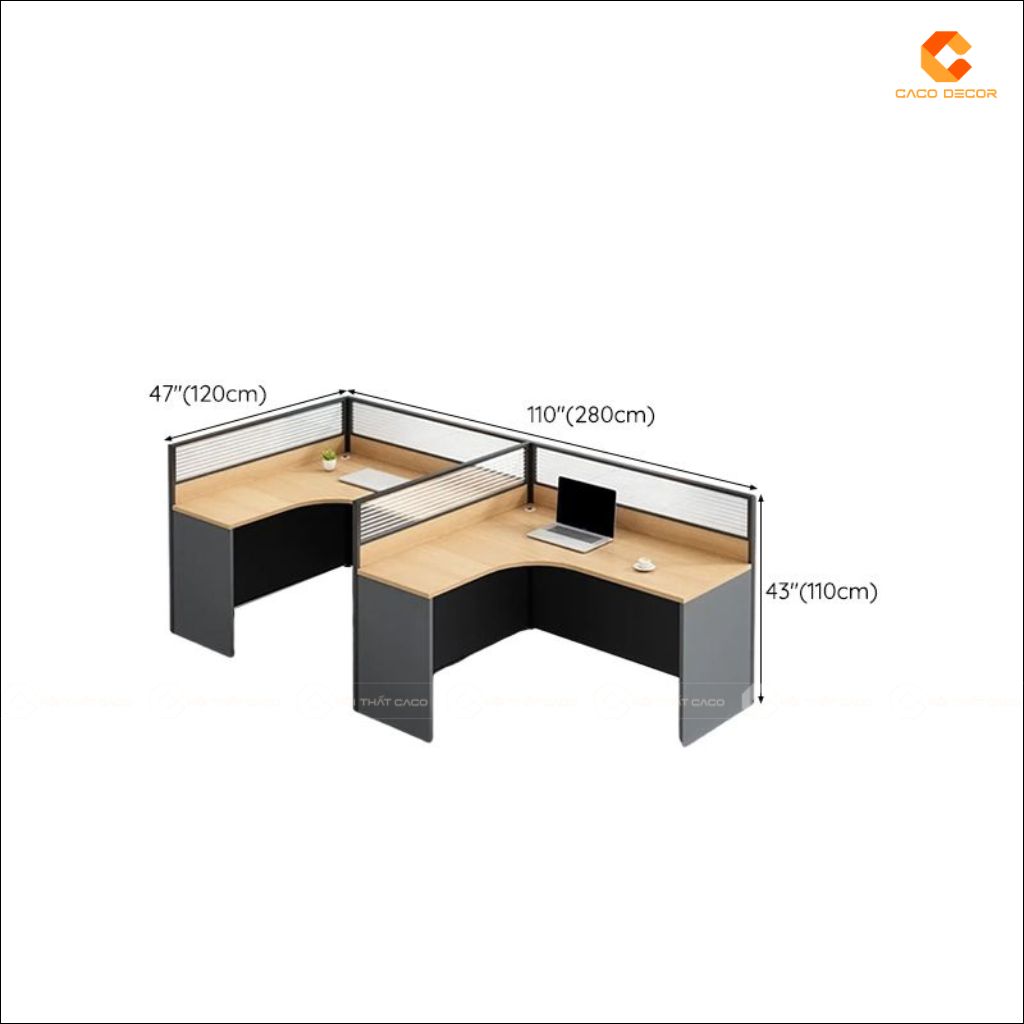 Bàn Làm Việc Nhân Viên BLVNV27 Thiết Kế Hiện Đại, Sang Trọng 6