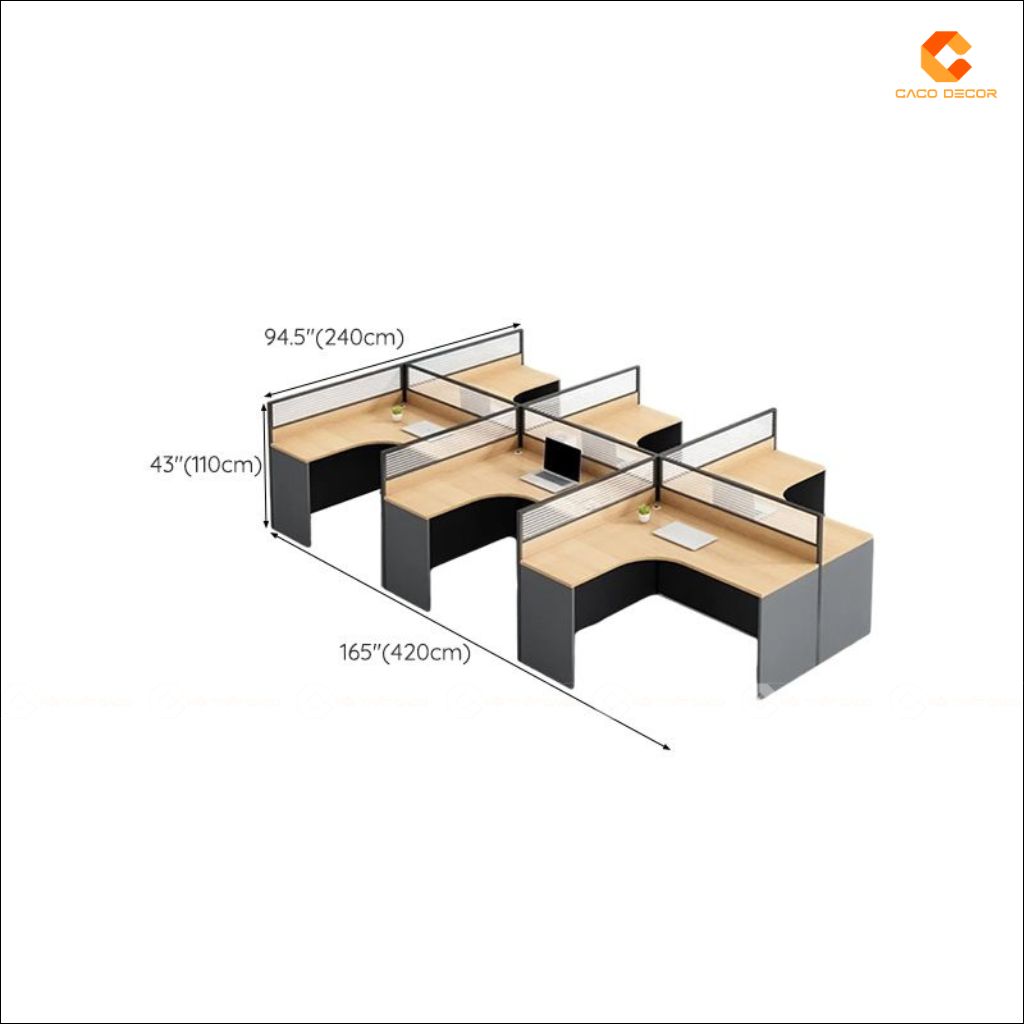 Bàn Làm Việc Nhân Viên BLVNV27 Thiết Kế Hiện Đại, Sang Trọng 5