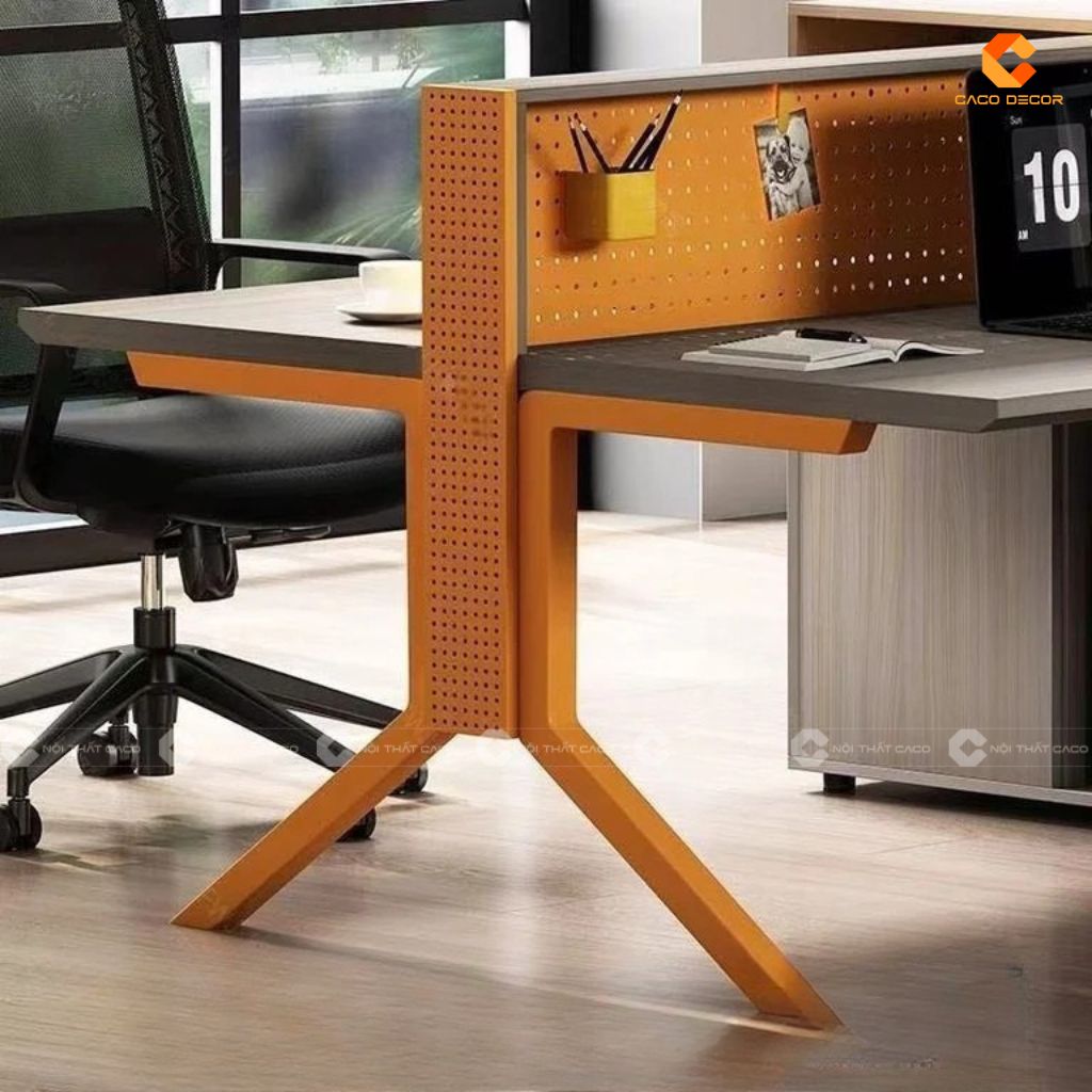 Bàn Làm Việc Nhân Viên BLVNV28 Kết Hợp Chân Sắt Hiện Đại 3