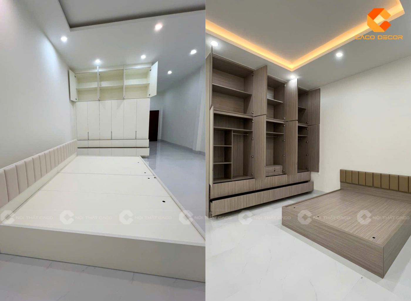 CaCo thi công nội thất phòng ngủ của biệt thự tại Cà Mau
