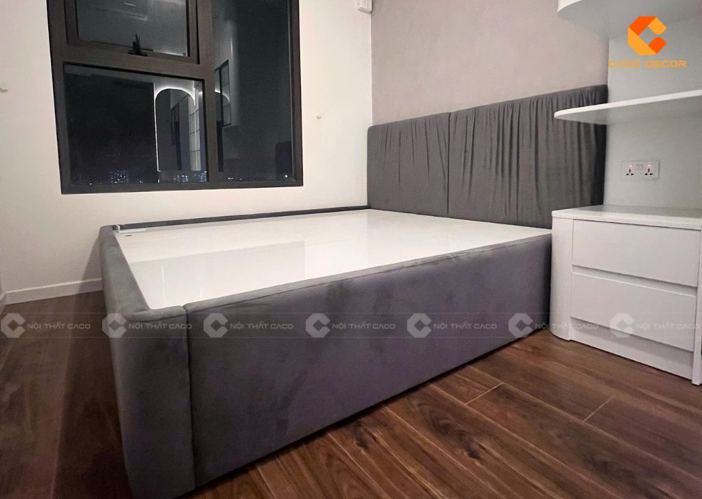 Hình thực tế giường ngủ bàn giao tại nhà khách