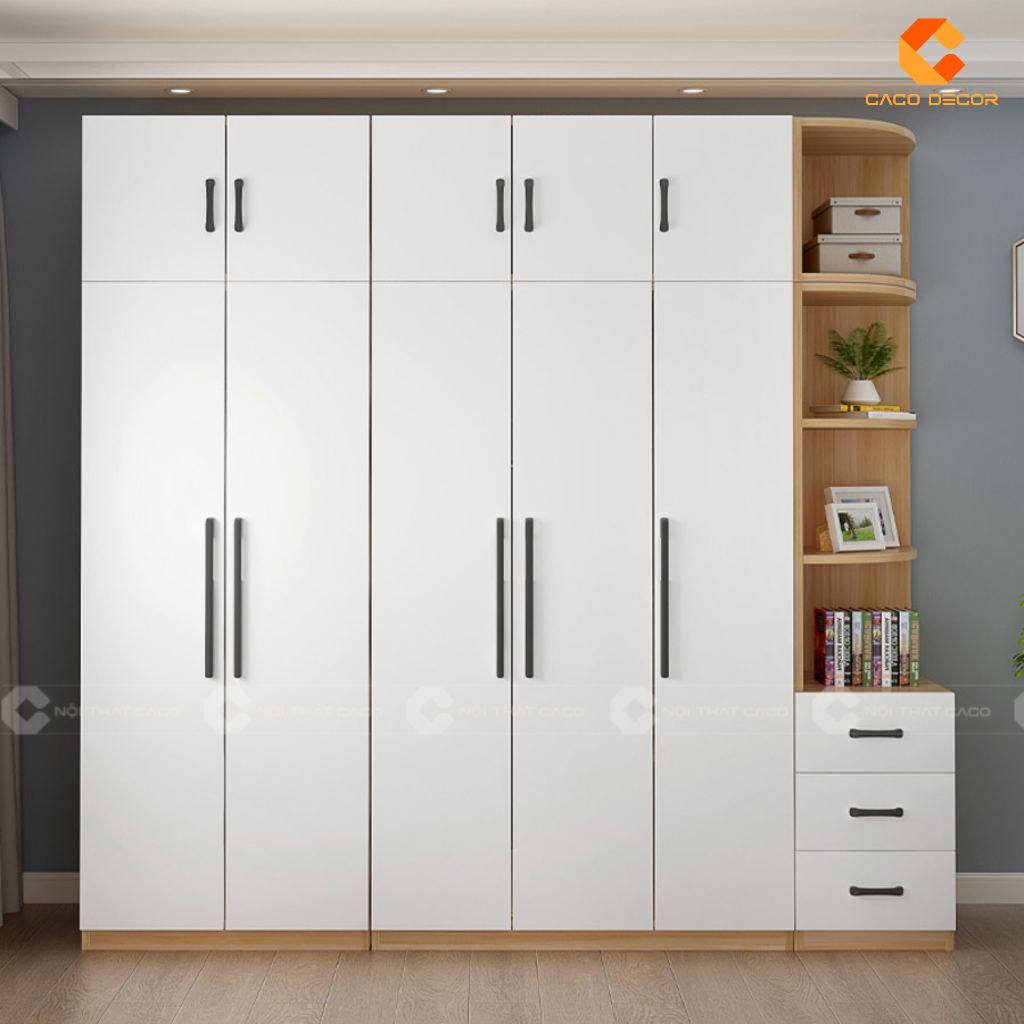 Mua Tủ Gỗ Công Nghiệp Đựng Quần Áo Giá Tốt Tại Nội Thất CaCo 4