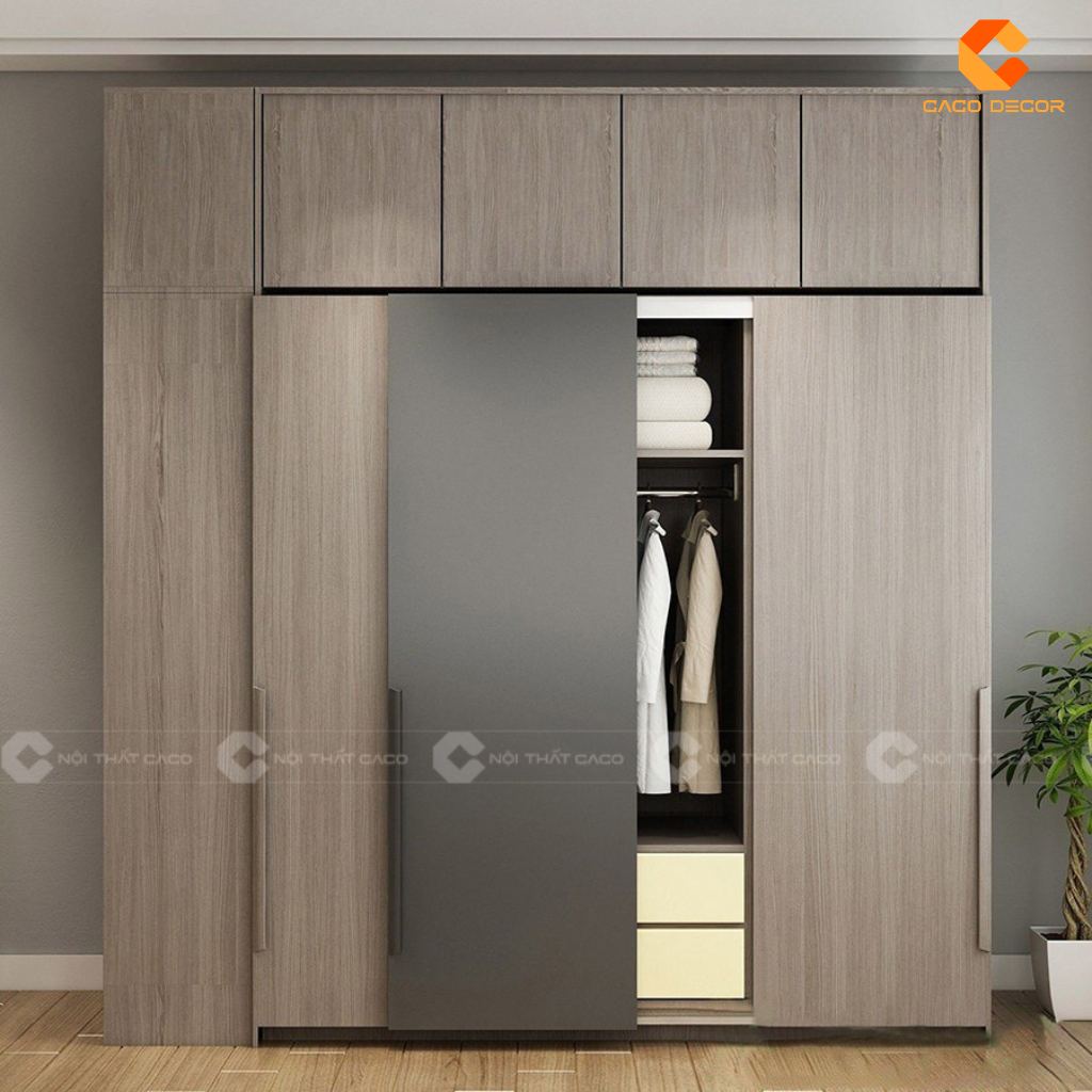 Mua Tủ Gỗ Công Nghiệp Đựng Quần Áo Giá Tốt Tại Nội Thất CaCo 5