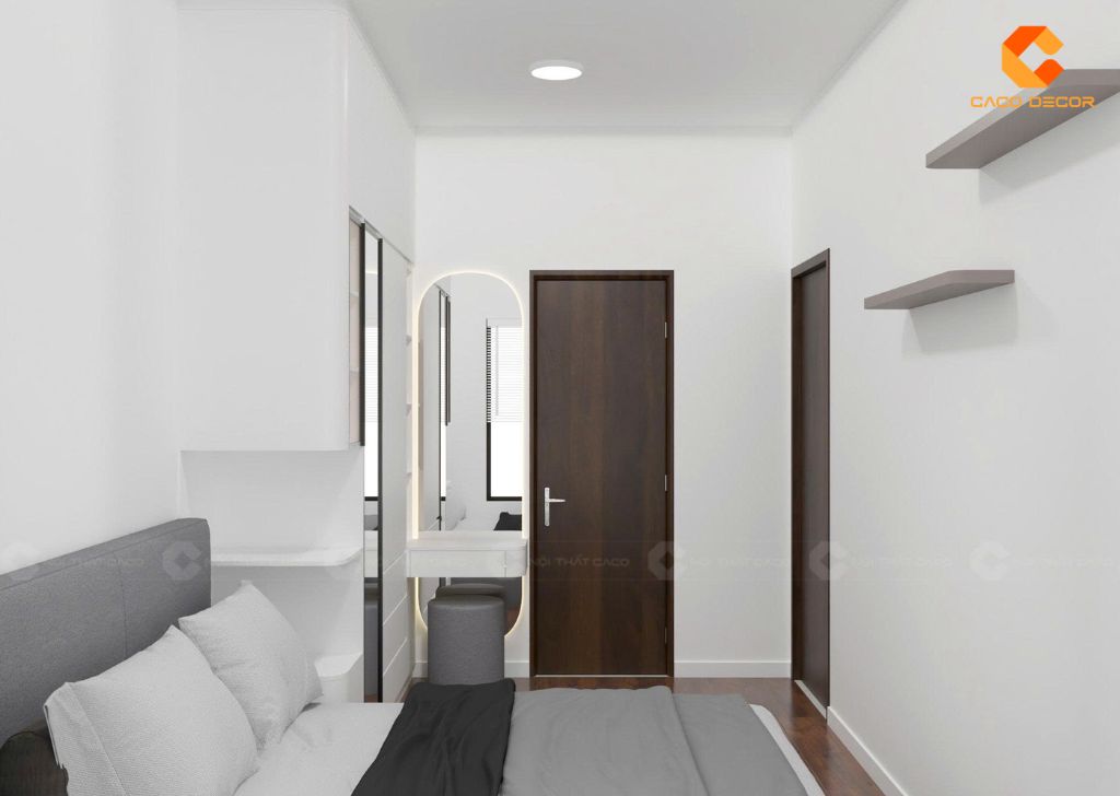 Không gian phòng ngủ 1 thiết kế hiện đại đủ tiện nghi