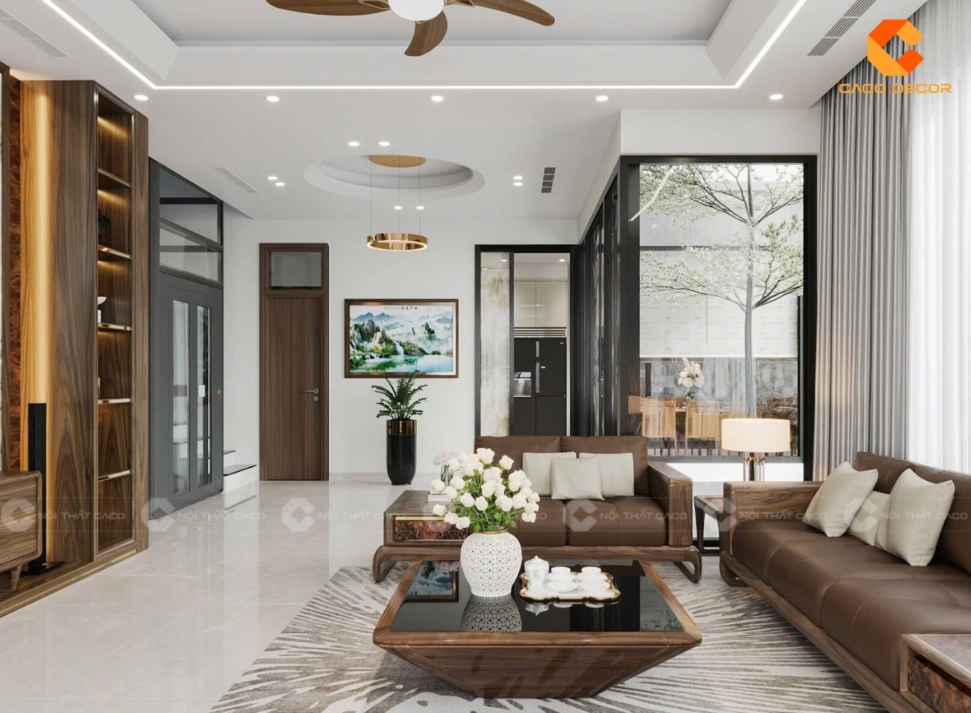 Dịch vụ thi công nội thất trọn gói giá xưởng tại CaCo