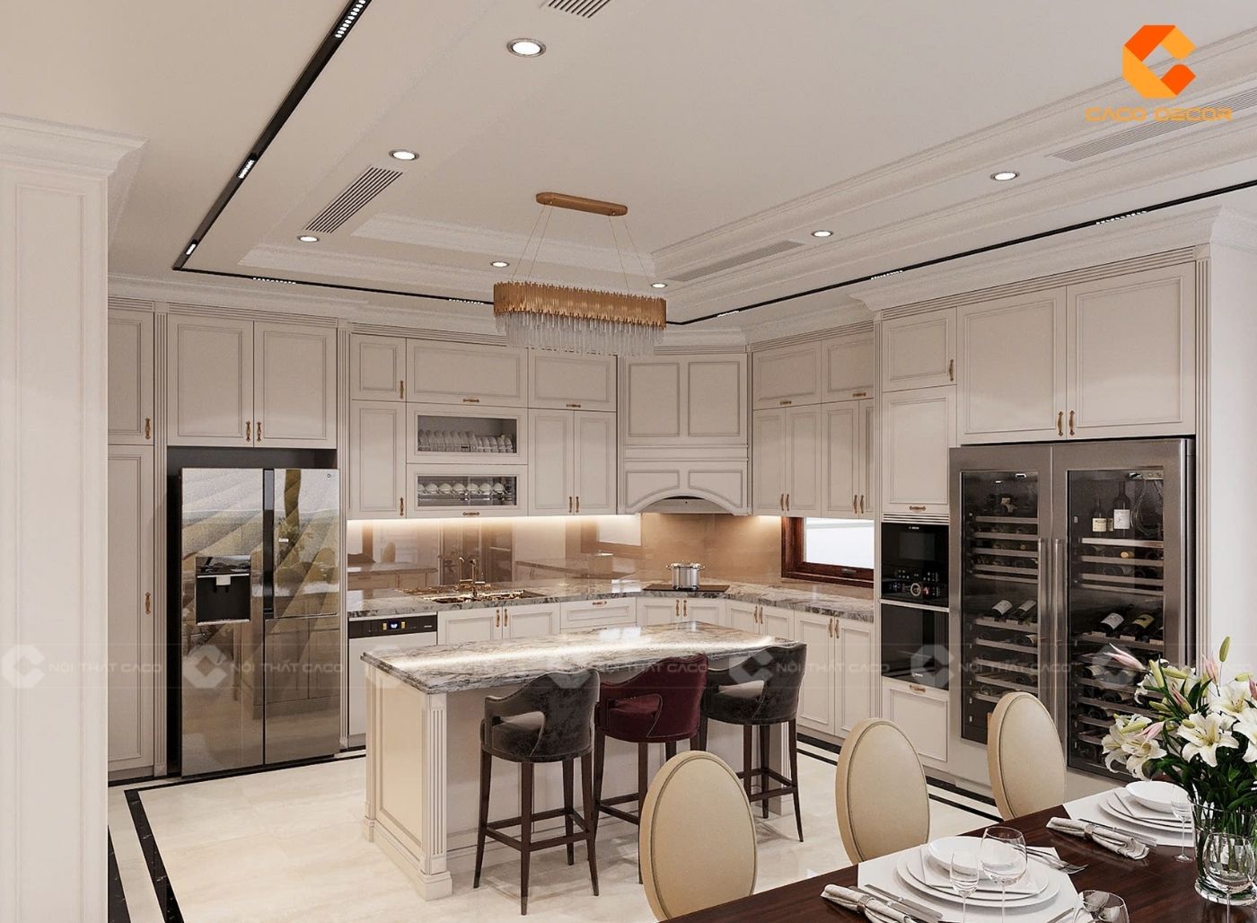 thiết kế nội thất nhà bếp 2