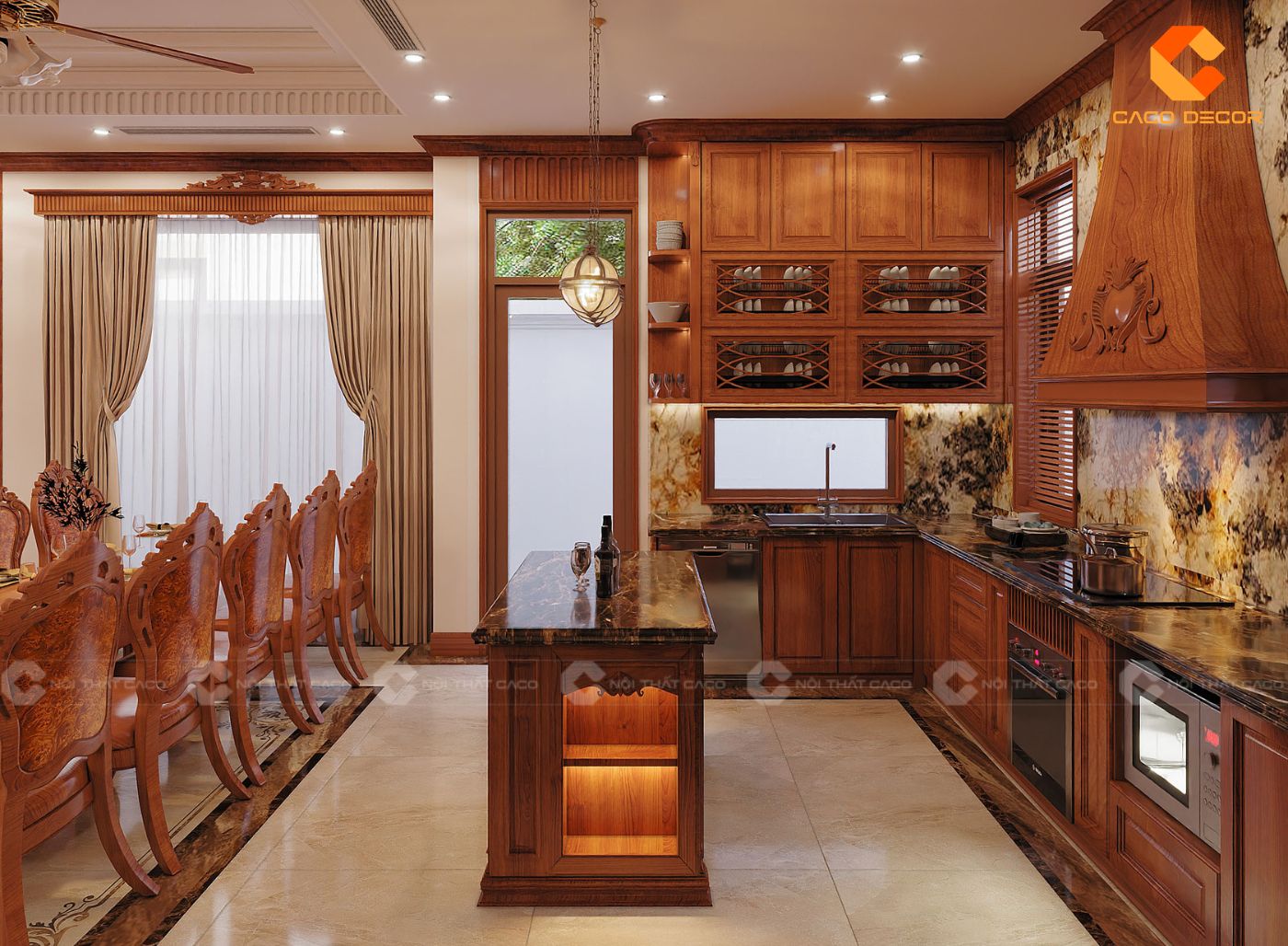 thiết kế nội thất nhà bếp hình 7