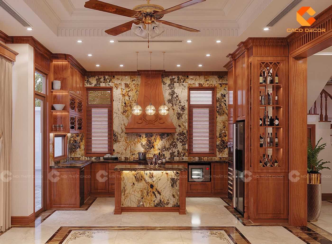 thiết kế nội thất nhà bếp hình 2