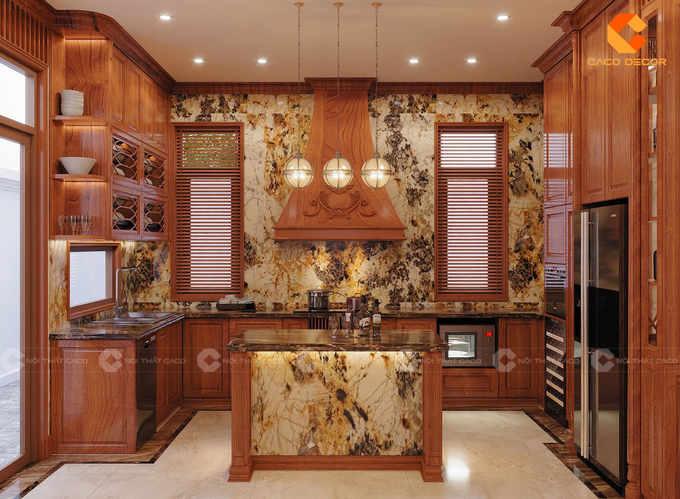 thiết kế nội thất nhà bếp hình 3