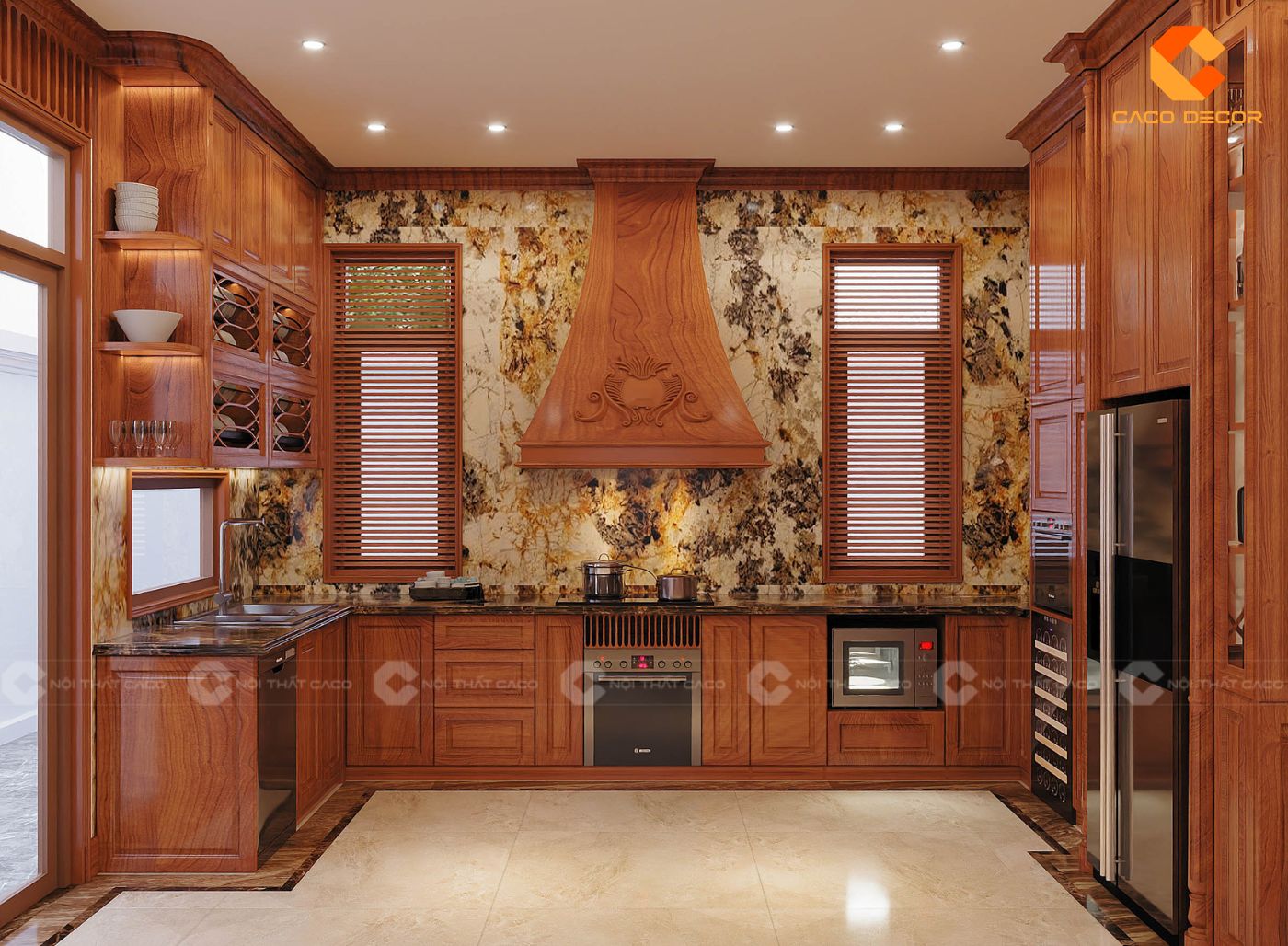 thiết kế nội thất nhà bếp hình 1