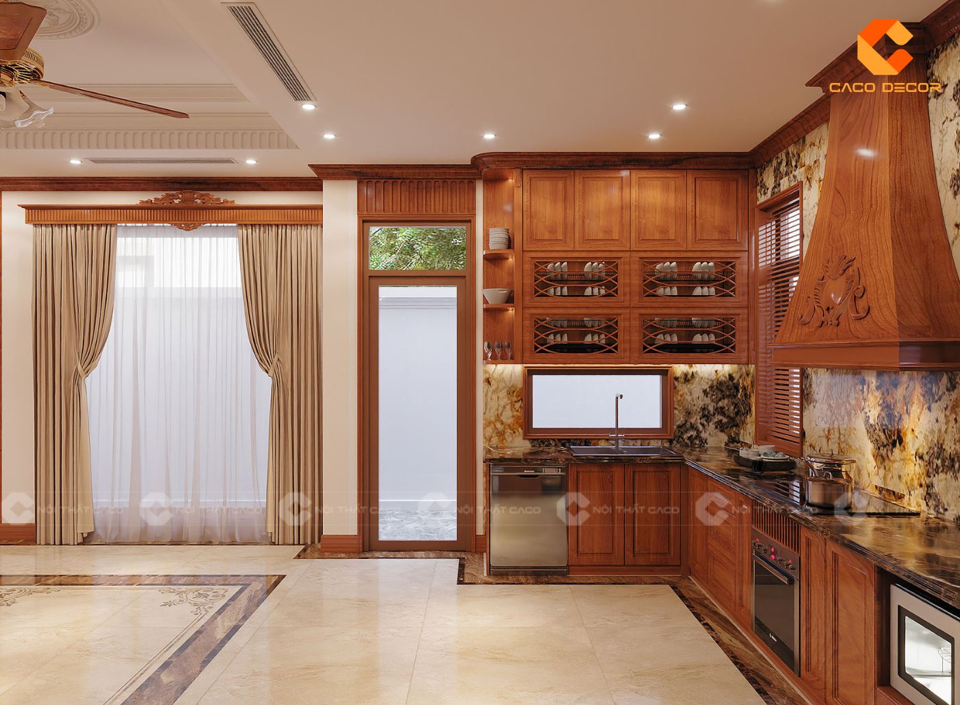 thiết kế nội thất nhà bếp hình 8