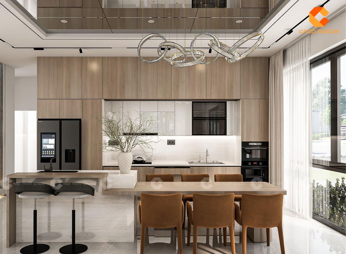 Thiết kế nhà bếp trước thi công giúp dễ hình dung