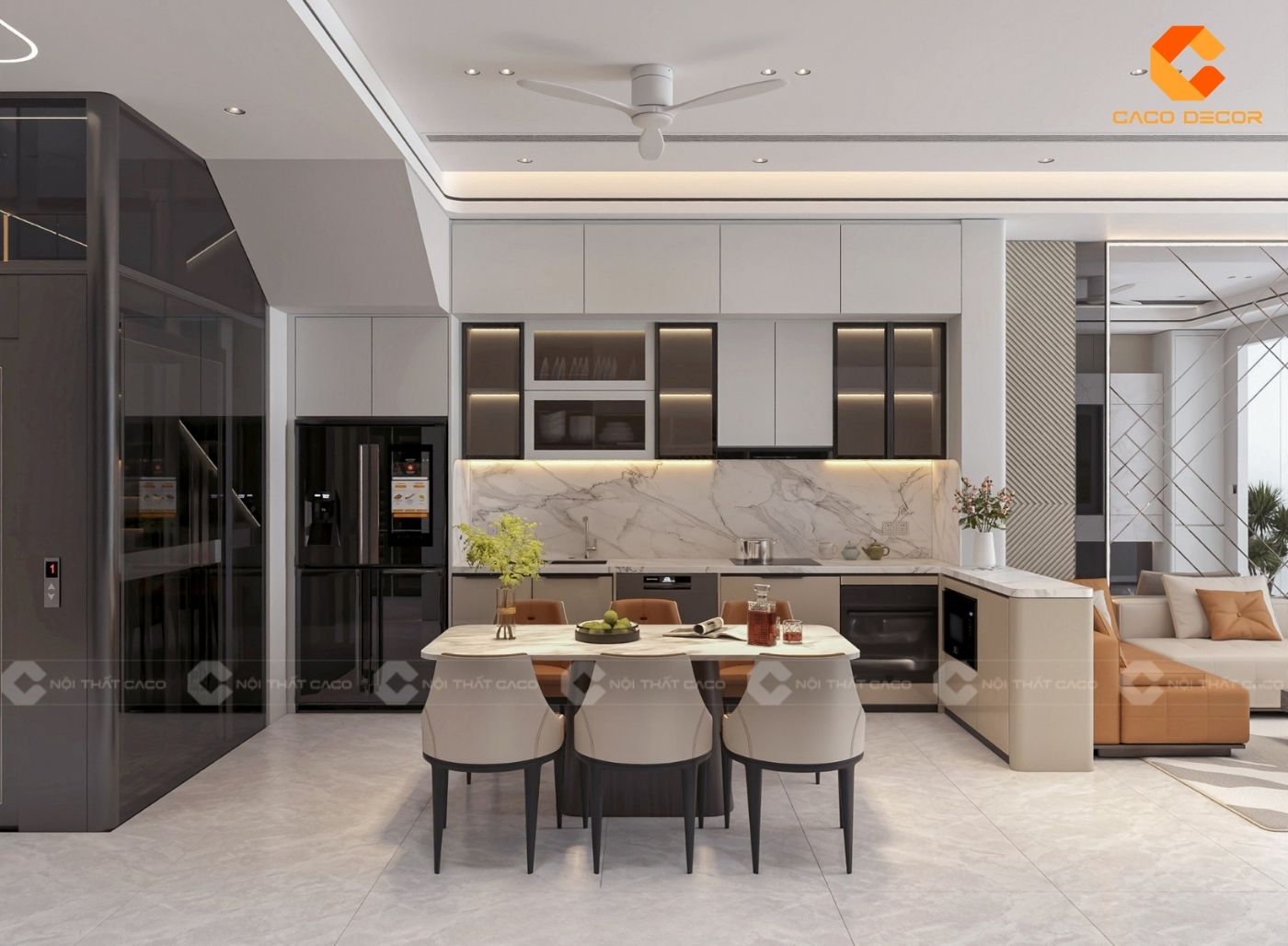 thiết kế nội thất nhà bếp 6