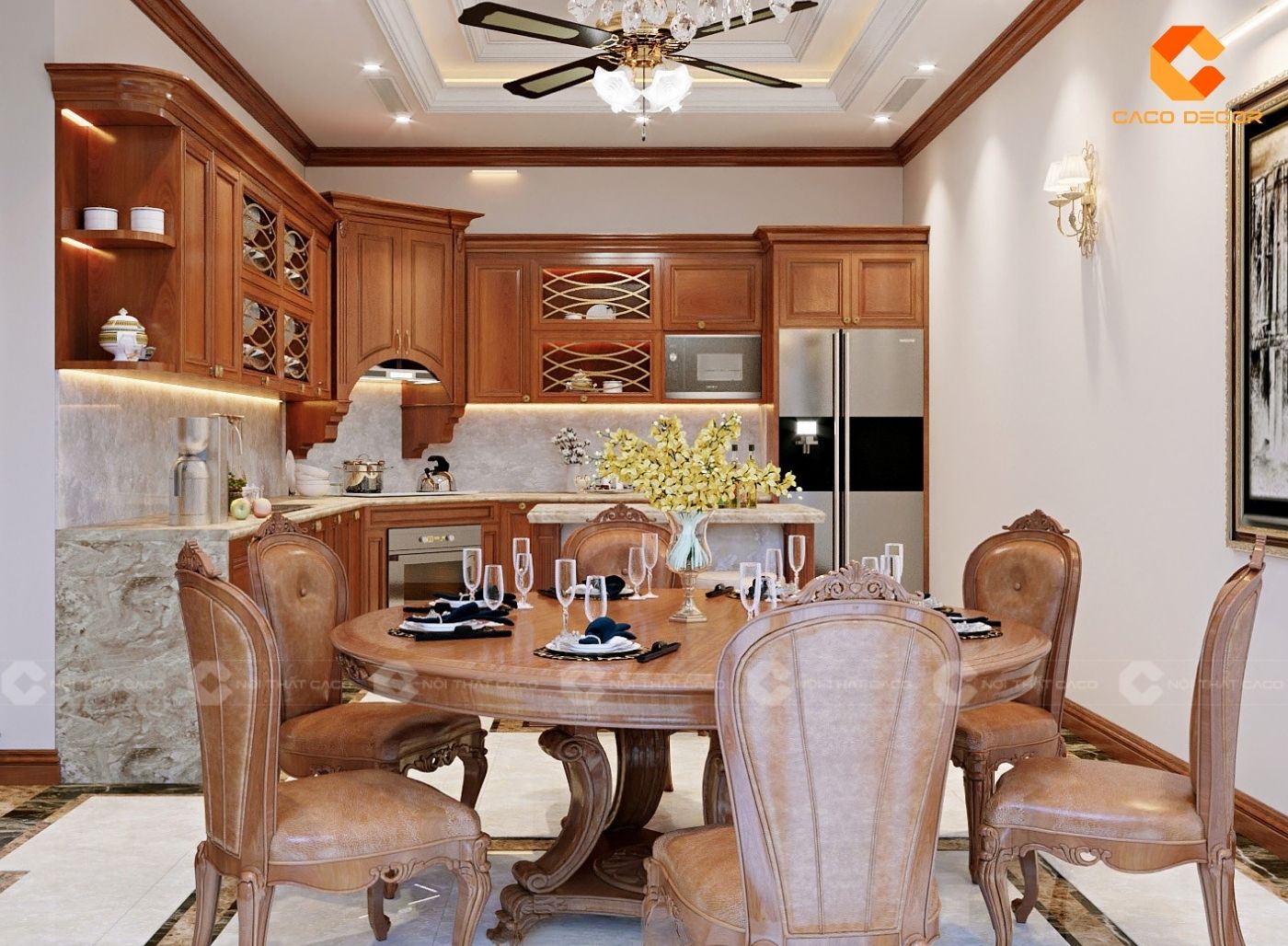 thiết kế nội thất nhà bếp 8