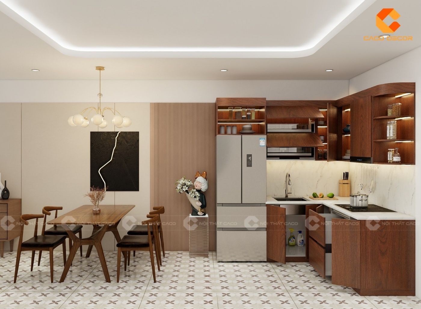 thiết kế nội thất nhà bếp 9