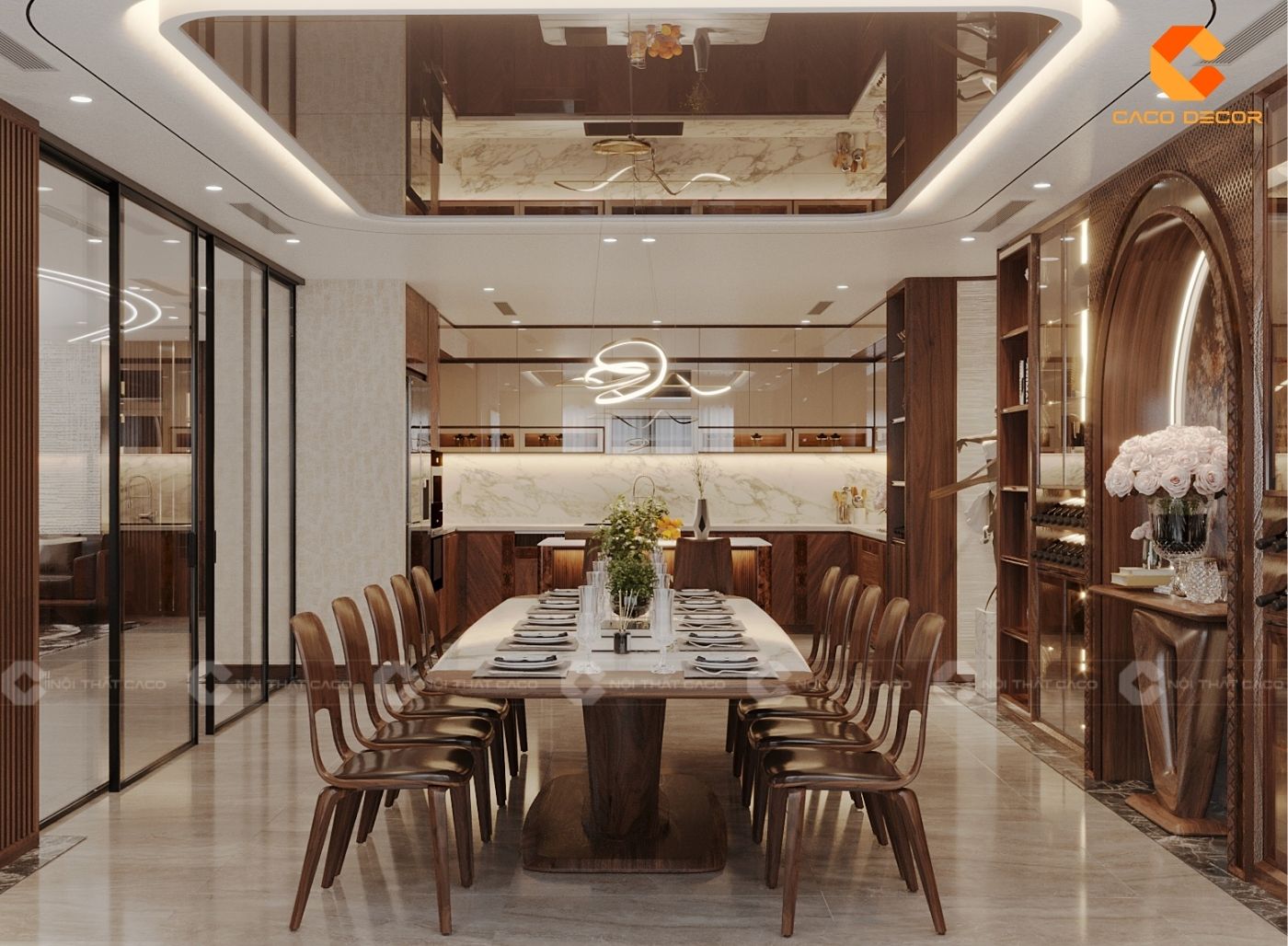 Thiết kế nội thất bếp với phong cách luxury đẹp đẳng cấp