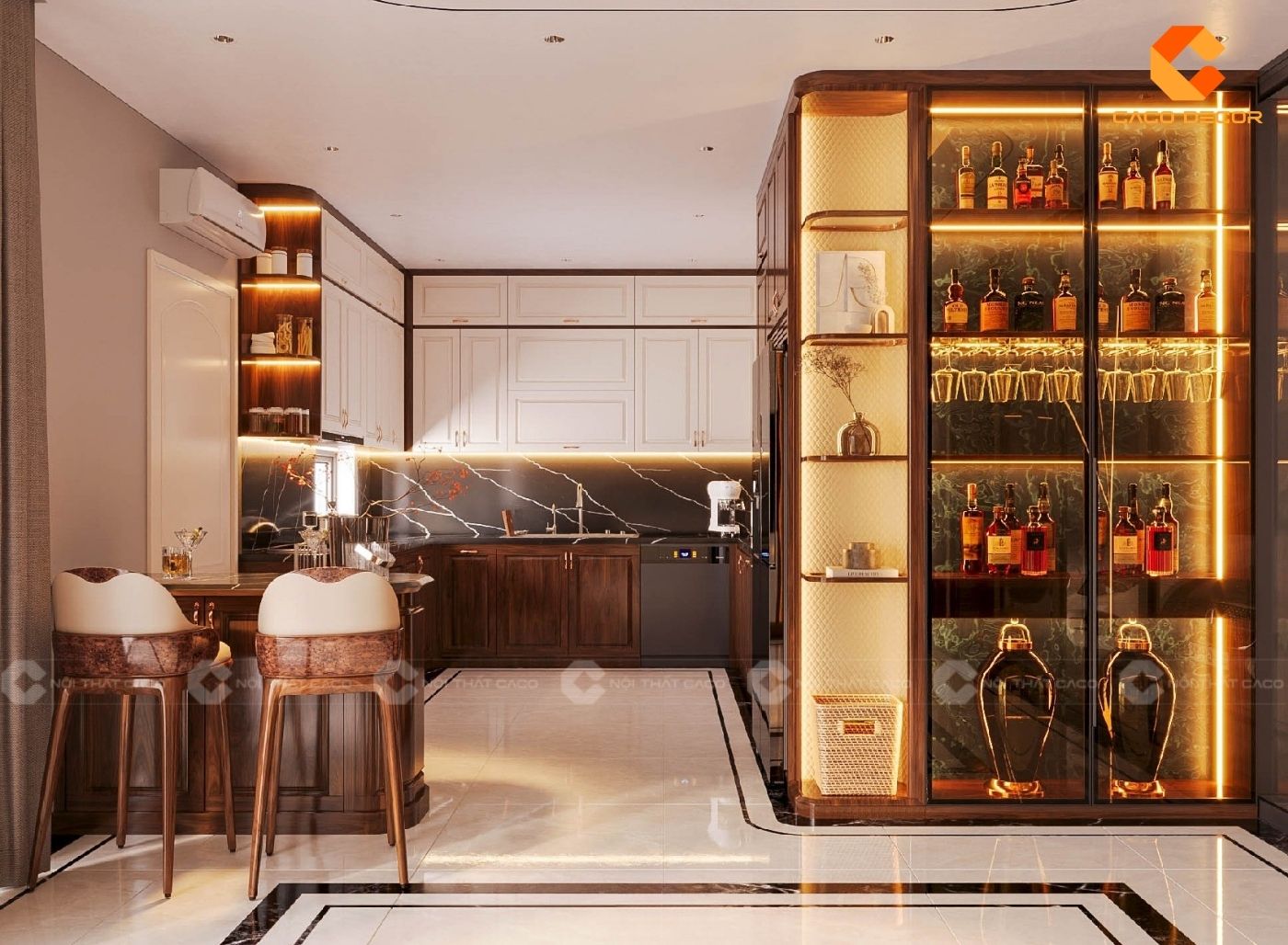 thiết kế nội thất nhà bếp 12