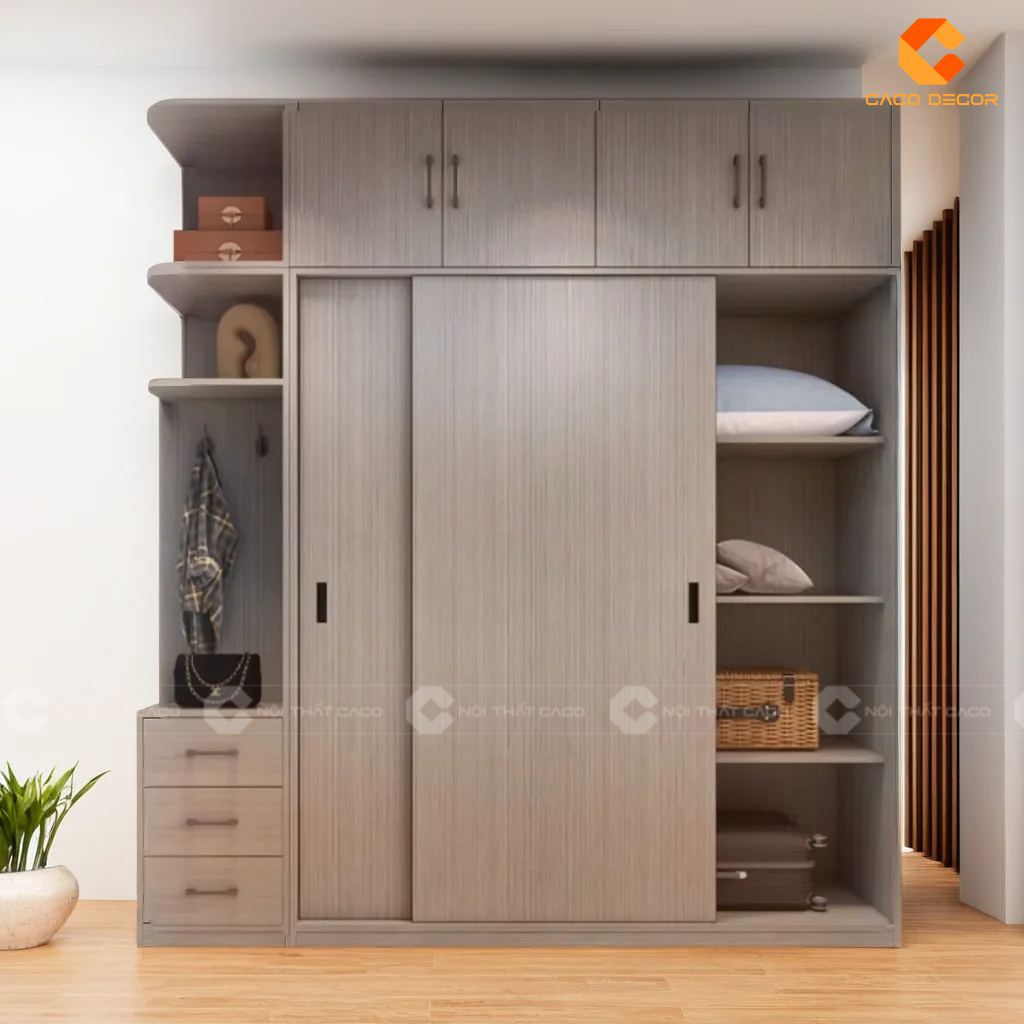 Mua Tủ Gỗ Công Nghiệp Đựng Quần Áo Giá Tốt Tại Nội Thất CaCo 20