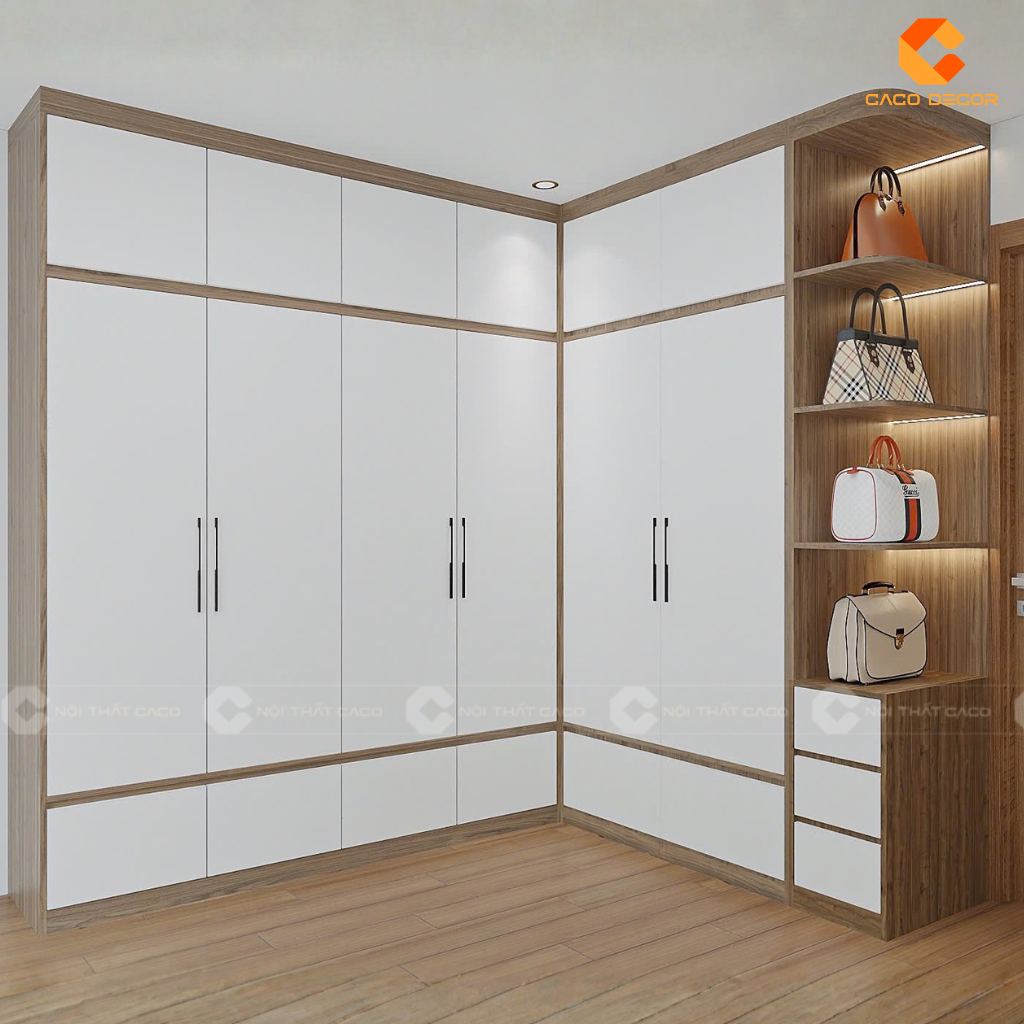 Mua Tủ Gỗ Công Nghiệp Đựng Quần Áo Giá Tốt Tại Nội Thất CaCo 2