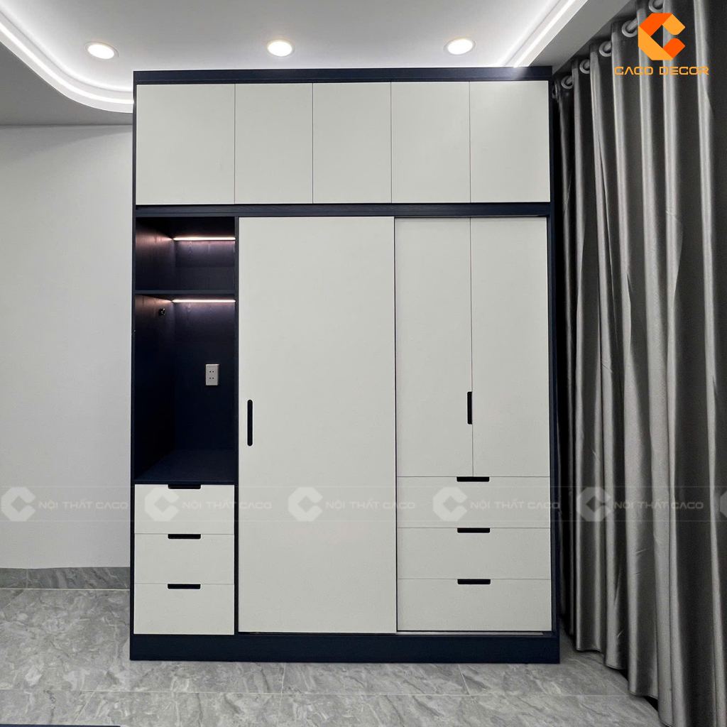 Mua Tủ Gỗ Công Nghiệp Đựng Quần Áo Giá Tốt Tại Nội Thất CaCo 1