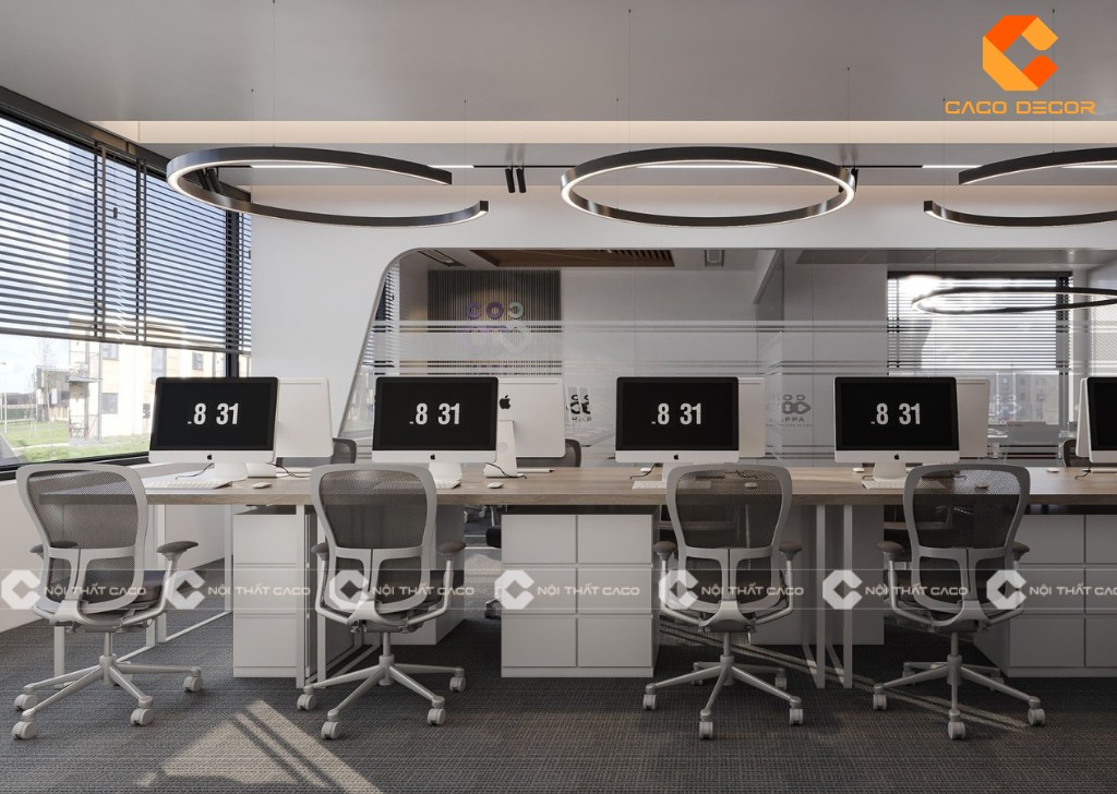 Bàn làm việc nhân viên văn phòng phù hợp, tối ưu không gian 