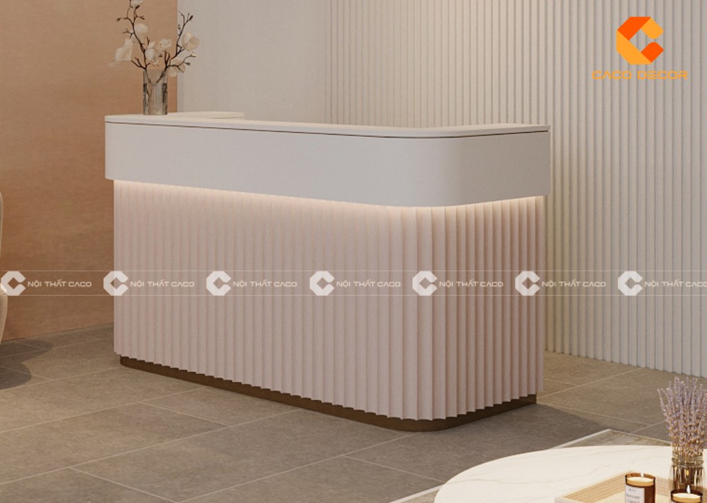 Mẫu bàn lễ tân văn phòng được làm bởi Nội Thất CaCo mã SP06