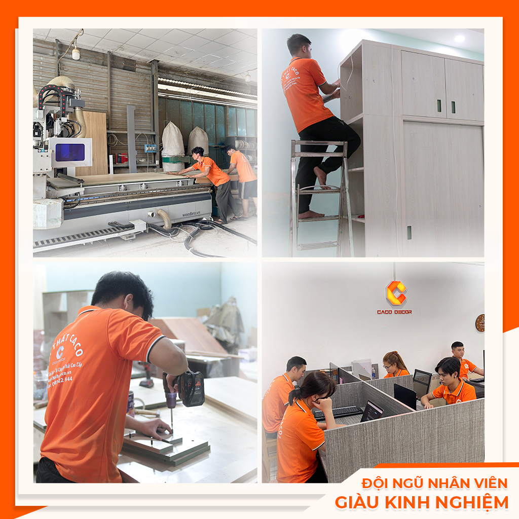 Đội ngủ nhân viên chuyên nghiệp từ văn phòng đến nhà xưởng