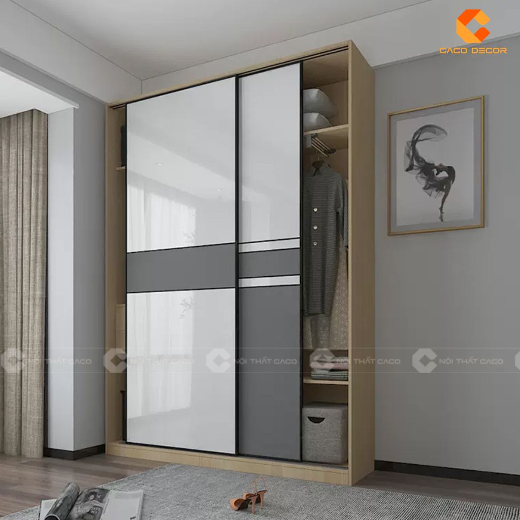 25+ Tủ Quần Áo Gỗ Công Nghiệp 2 Cánh Đẹp, Hiện Đại, Giá Rẻ 7