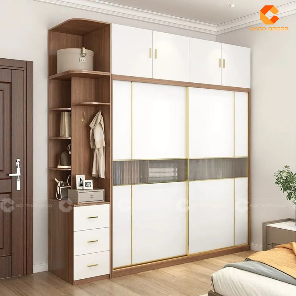 25+ Tủ Quần Áo Gỗ Công Nghiệp 2 Cánh Đẹp, Hiện Đại, Giá Rẻ 16