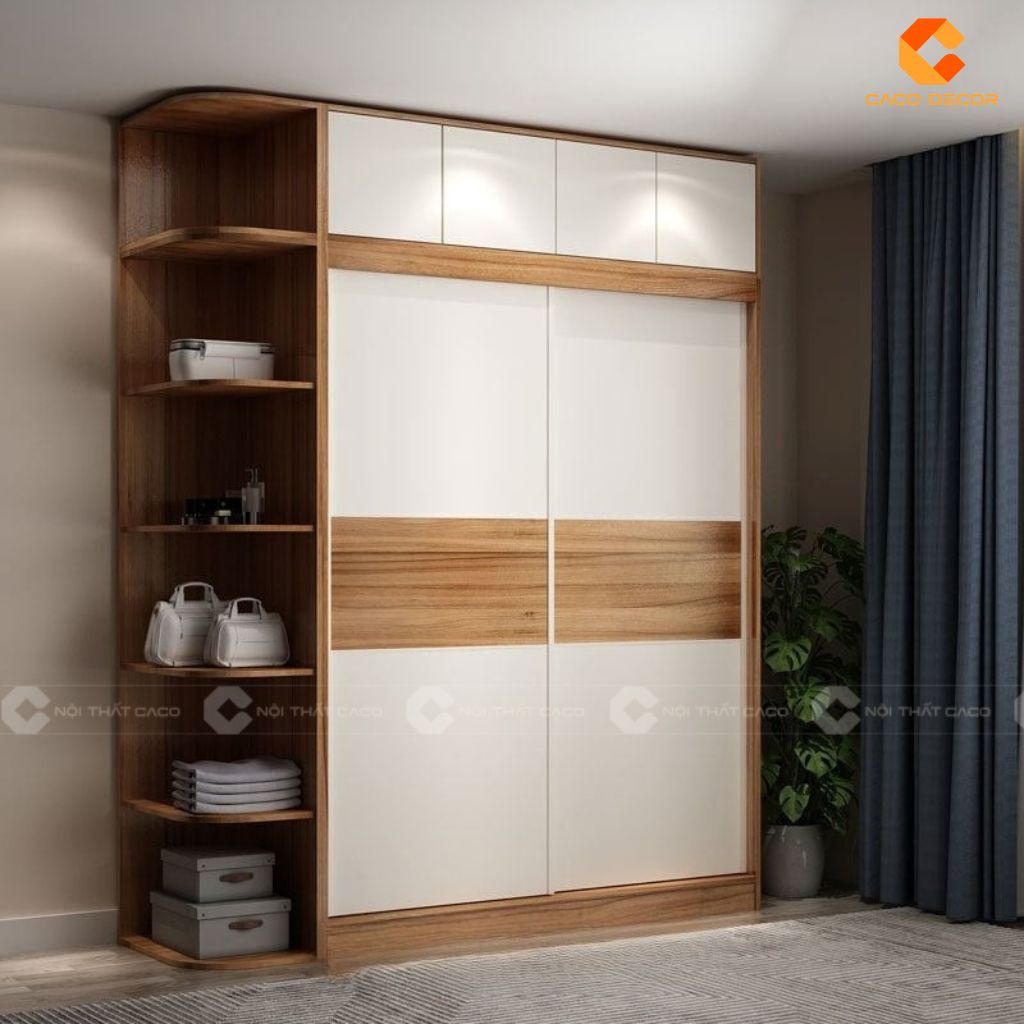 25+ Tủ Quần Áo Gỗ Công Nghiệp 2 Cánh Đẹp, Hiện Đại, Giá Rẻ 17