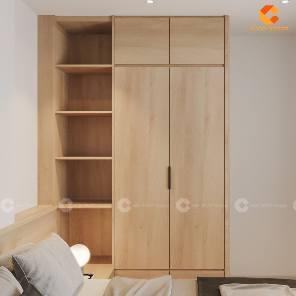 25+ Tủ Quần Áo Gỗ Công Nghiệp 2 Cánh Đẹp, Hiện Đại, Giá Rẻ 1