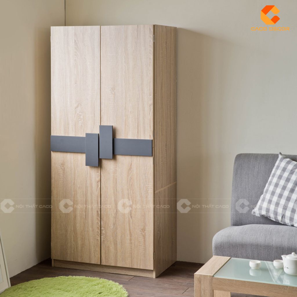 25+ Tủ Quần Áo Gỗ Công Nghiệp 2 Cánh Đẹp, Hiện Đại, Giá Rẻ 19