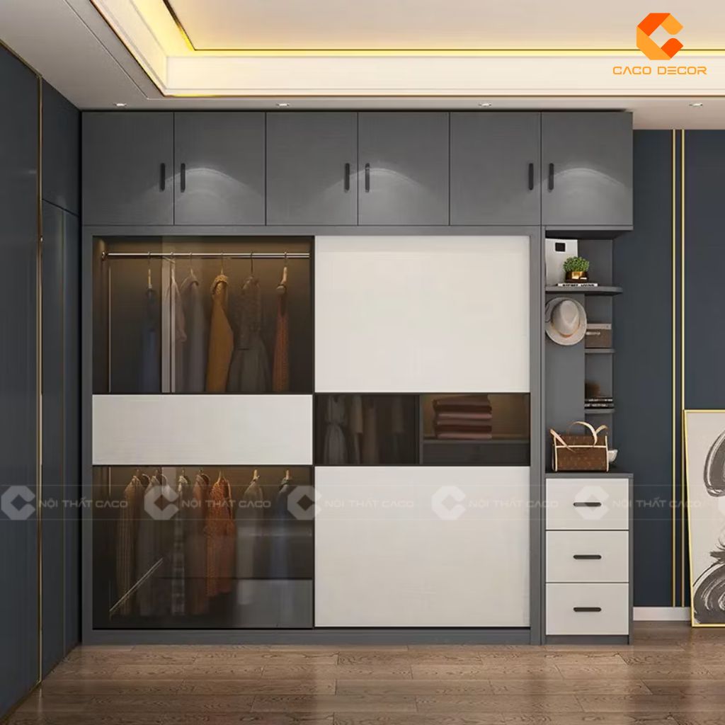 25+ Tủ Quần Áo Gỗ Công Nghiệp 2 Cánh Đẹp, Hiện Đại, Giá Rẻ 21