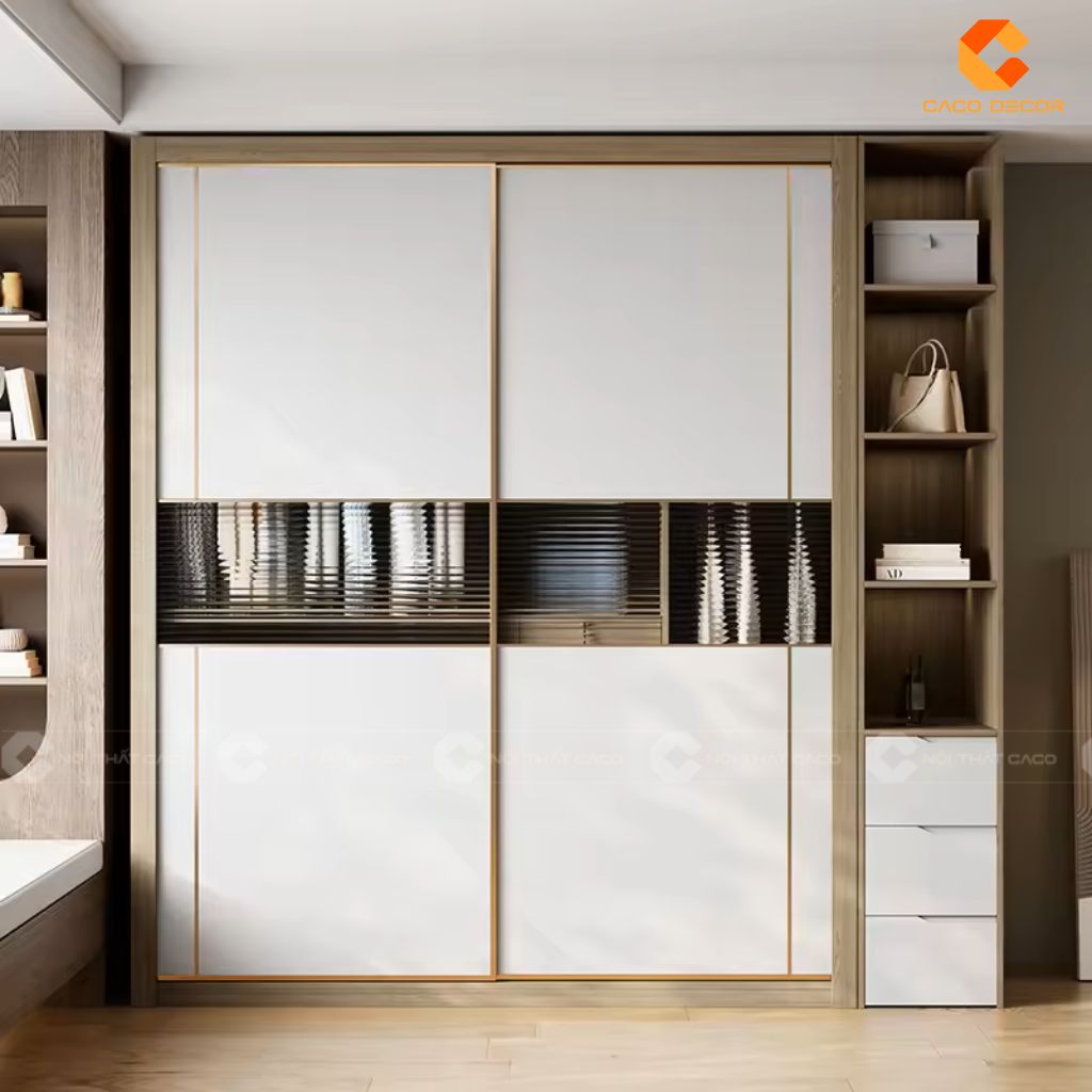 25+ Tủ Quần Áo Gỗ Công Nghiệp 2 Cánh Đẹp, Hiện Đại, Giá Rẻ 23