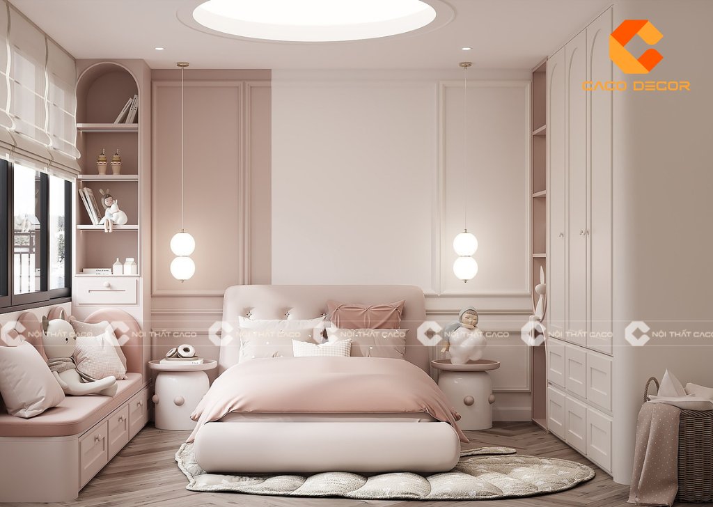 Trọn bộ nội thất phòng bé gái 13 tuổi vừa đẹp lại bền